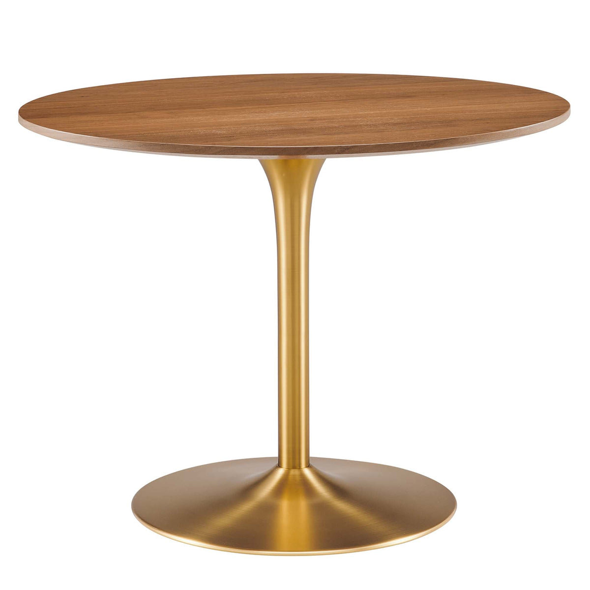 Pursuit 40" Dining Table, Walnut Gold