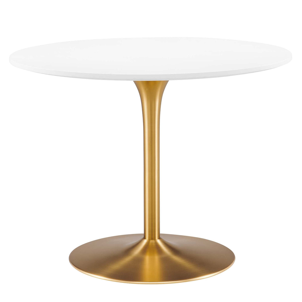 Pursuit 40" Dining Table, White Gold