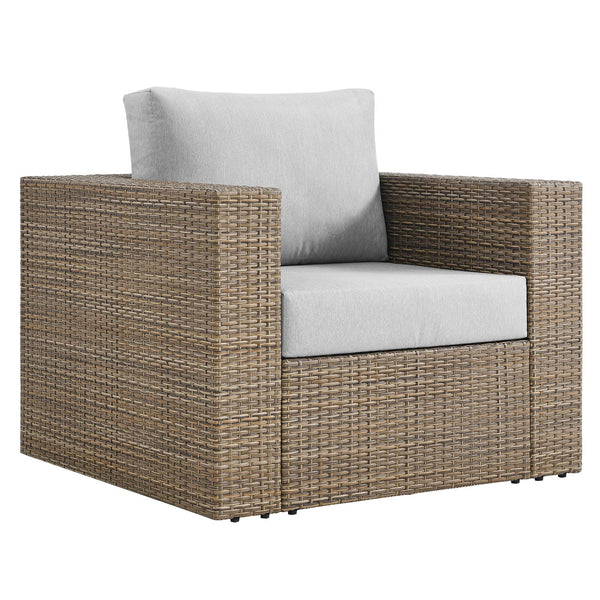 Convene Outdoor Patio Armchair, Cappuccino Gray