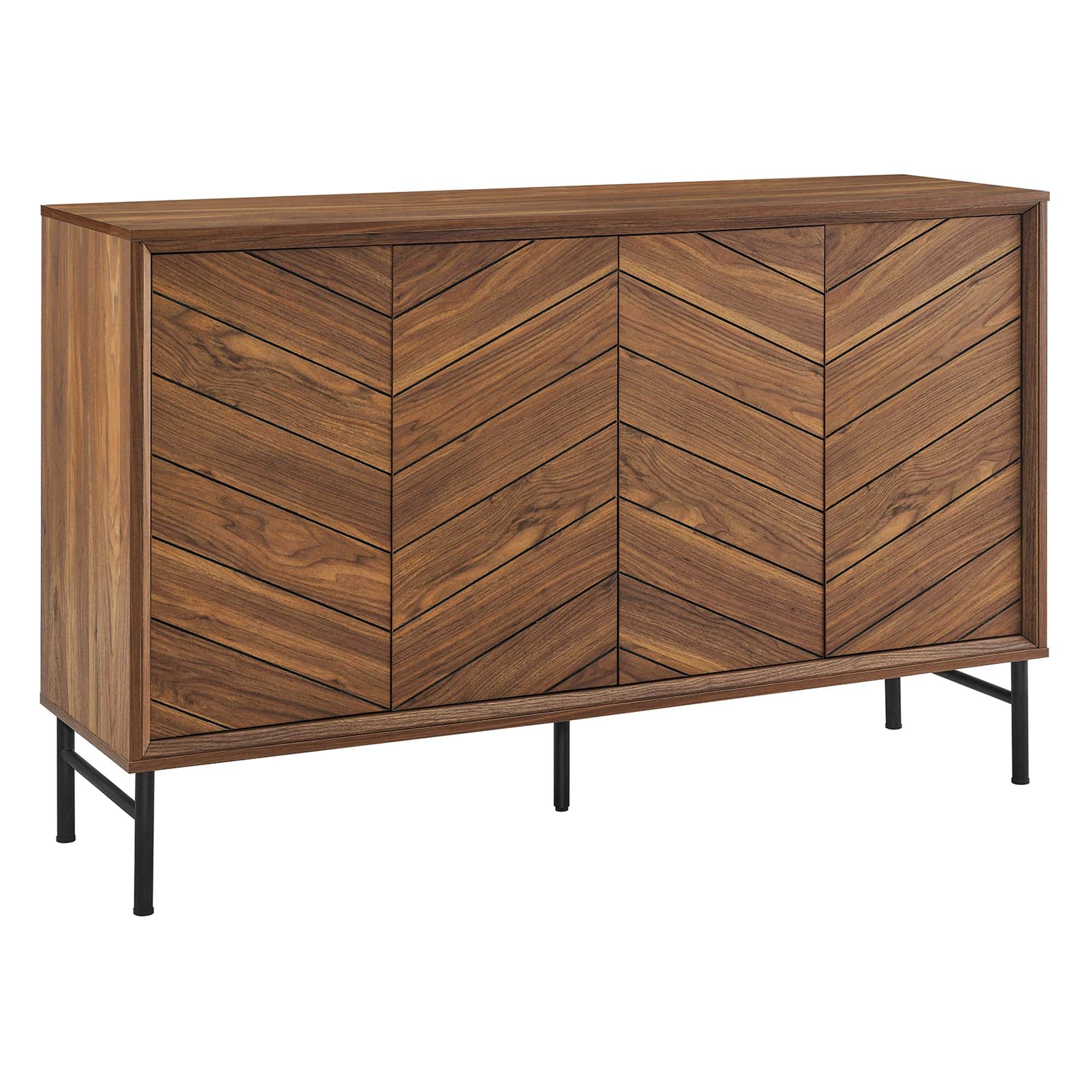 Harper Chevron Sideboard, Walnut