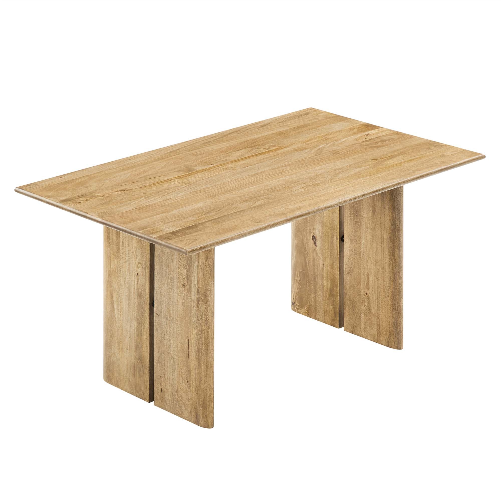 Amistad 60" Wood Dining Table, Oak
