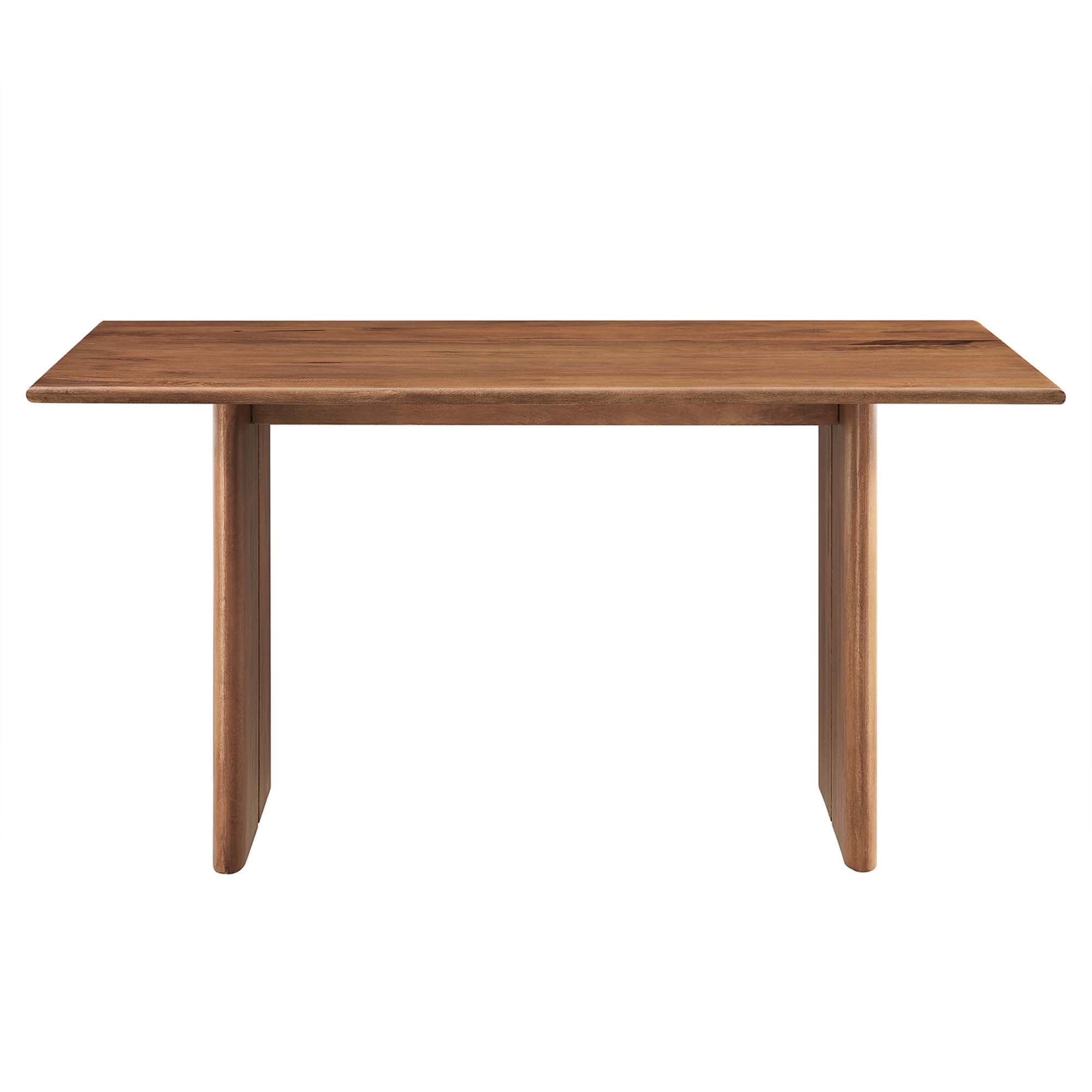 Amistad 60" Wood Dining Table, Walnut