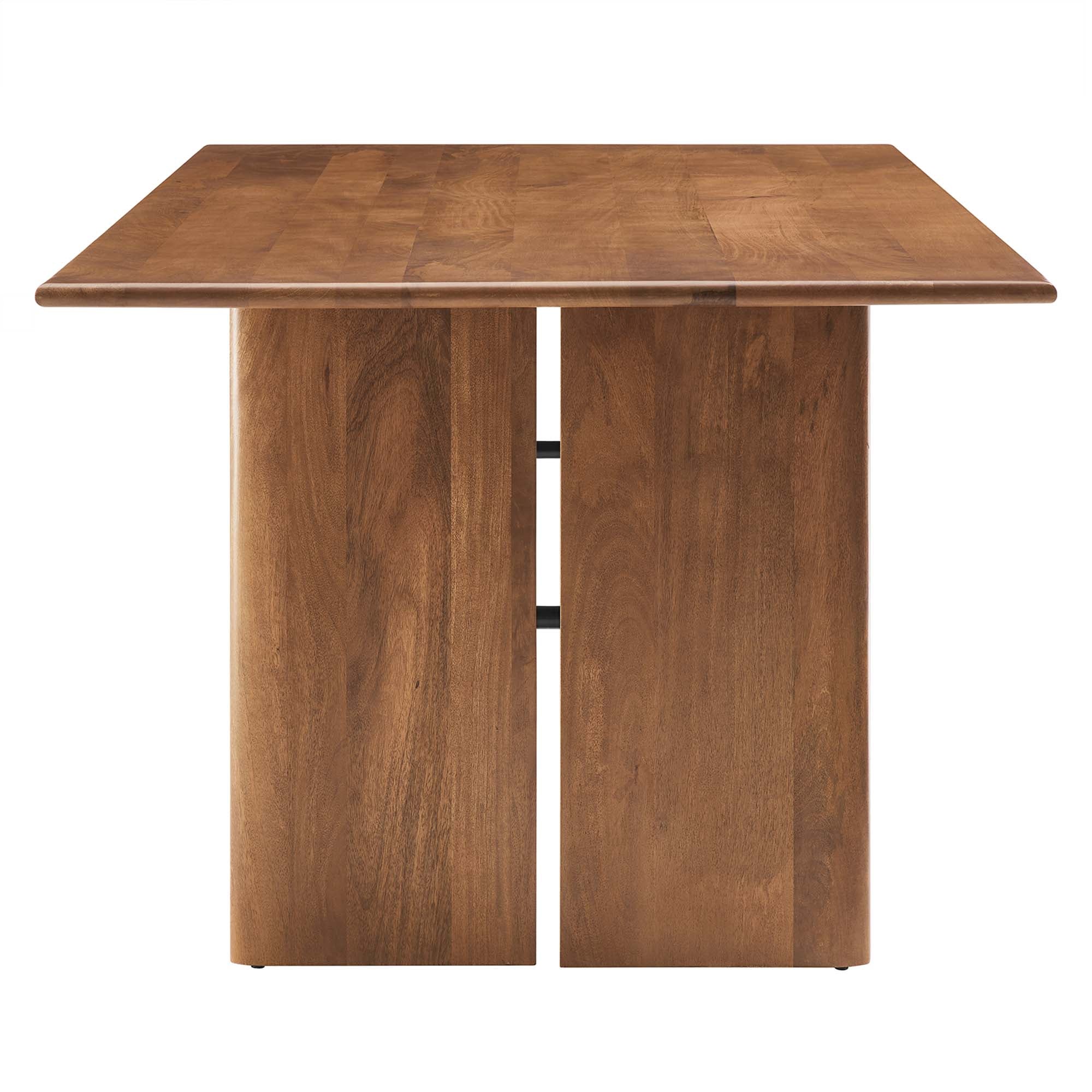 Amistad 86" Wood Dining Table, Walnut