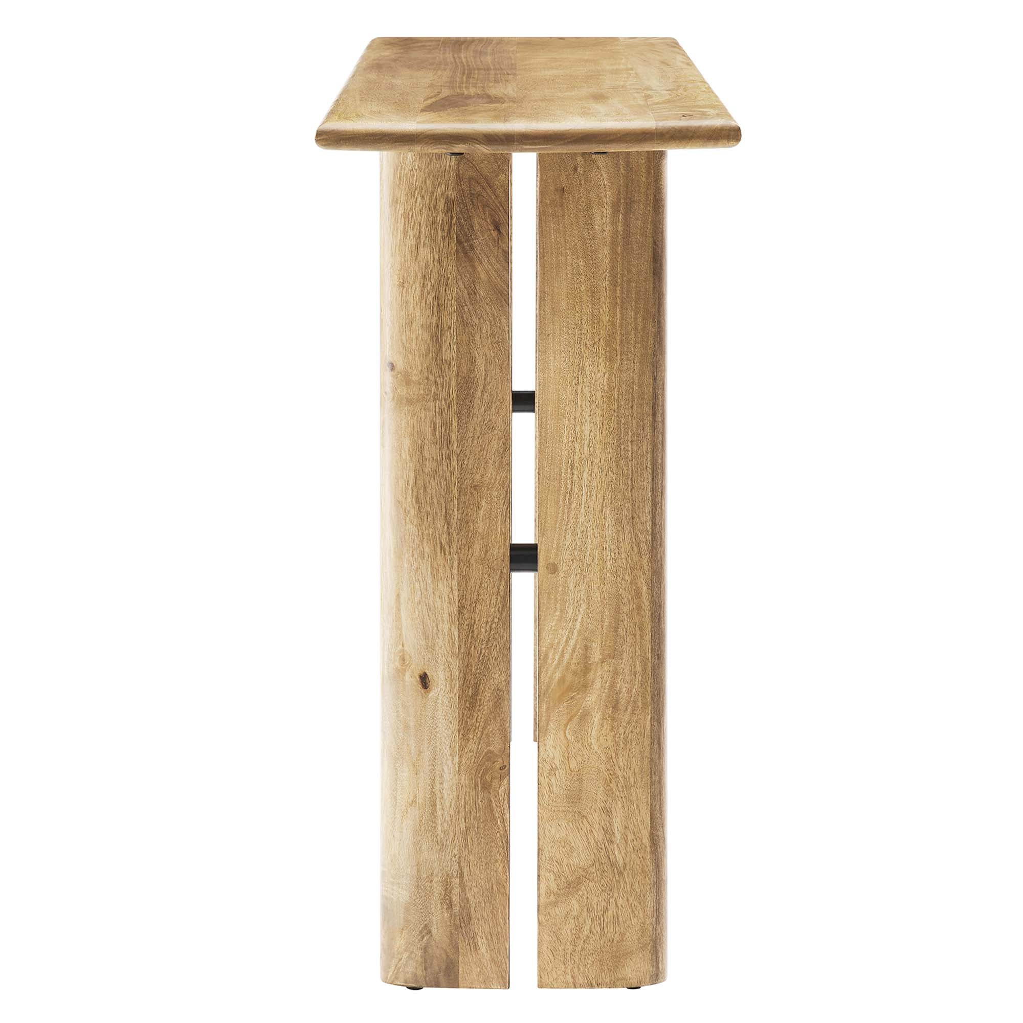 Amistad Wood Console Table, Oak