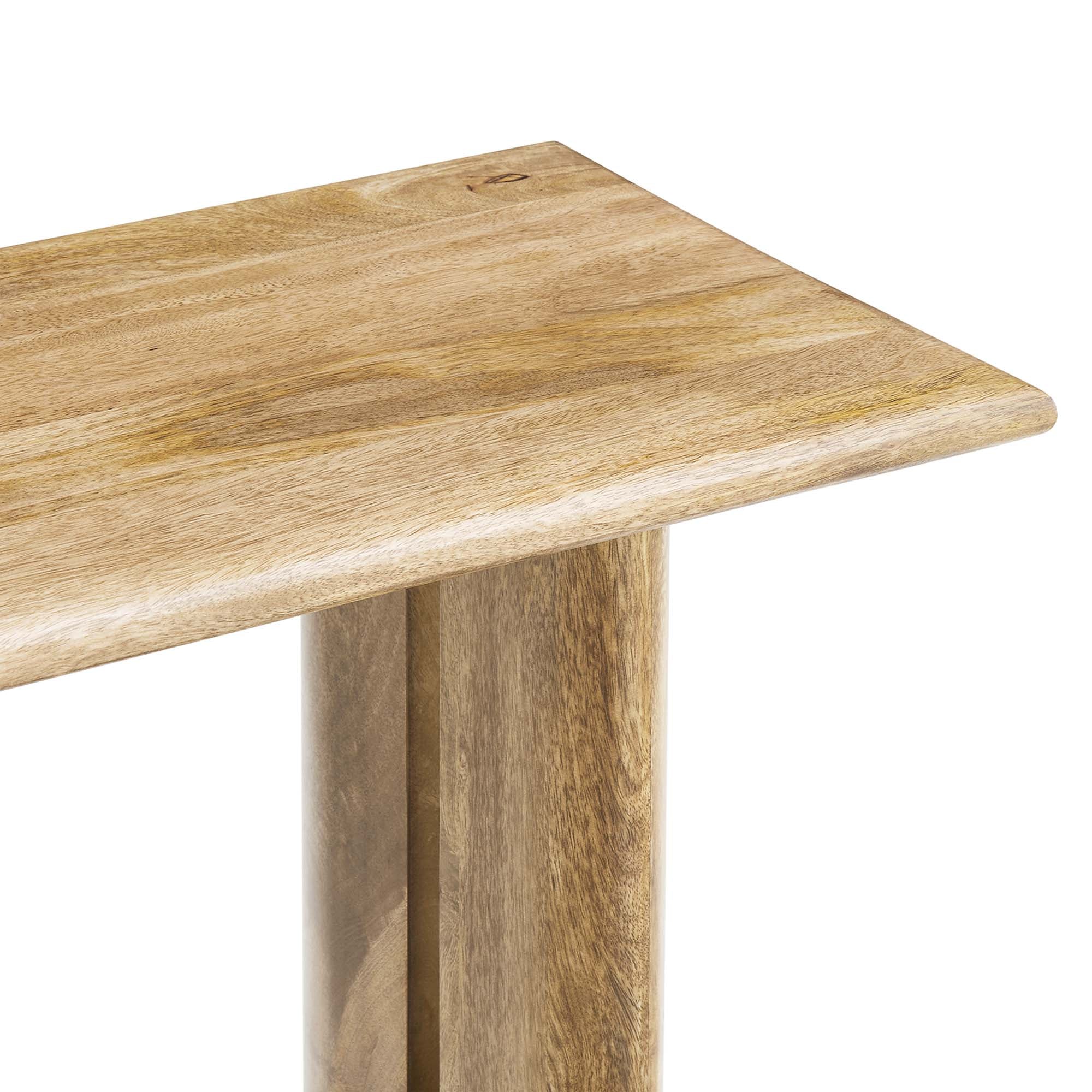 Amistad Wood Console Table, Oak