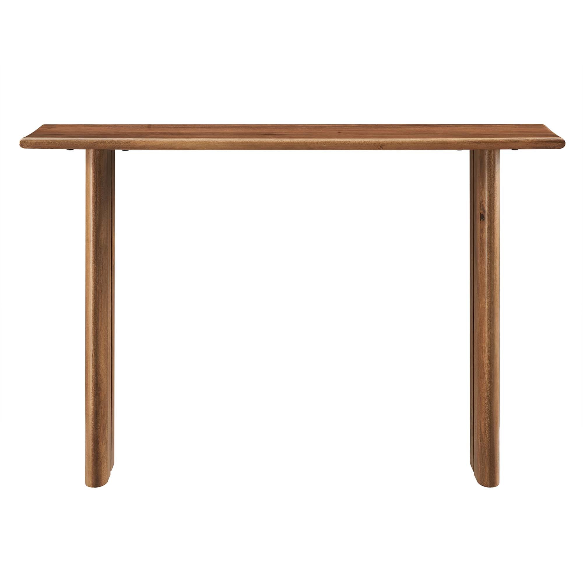 Amistad Wood Console Table, Walnut