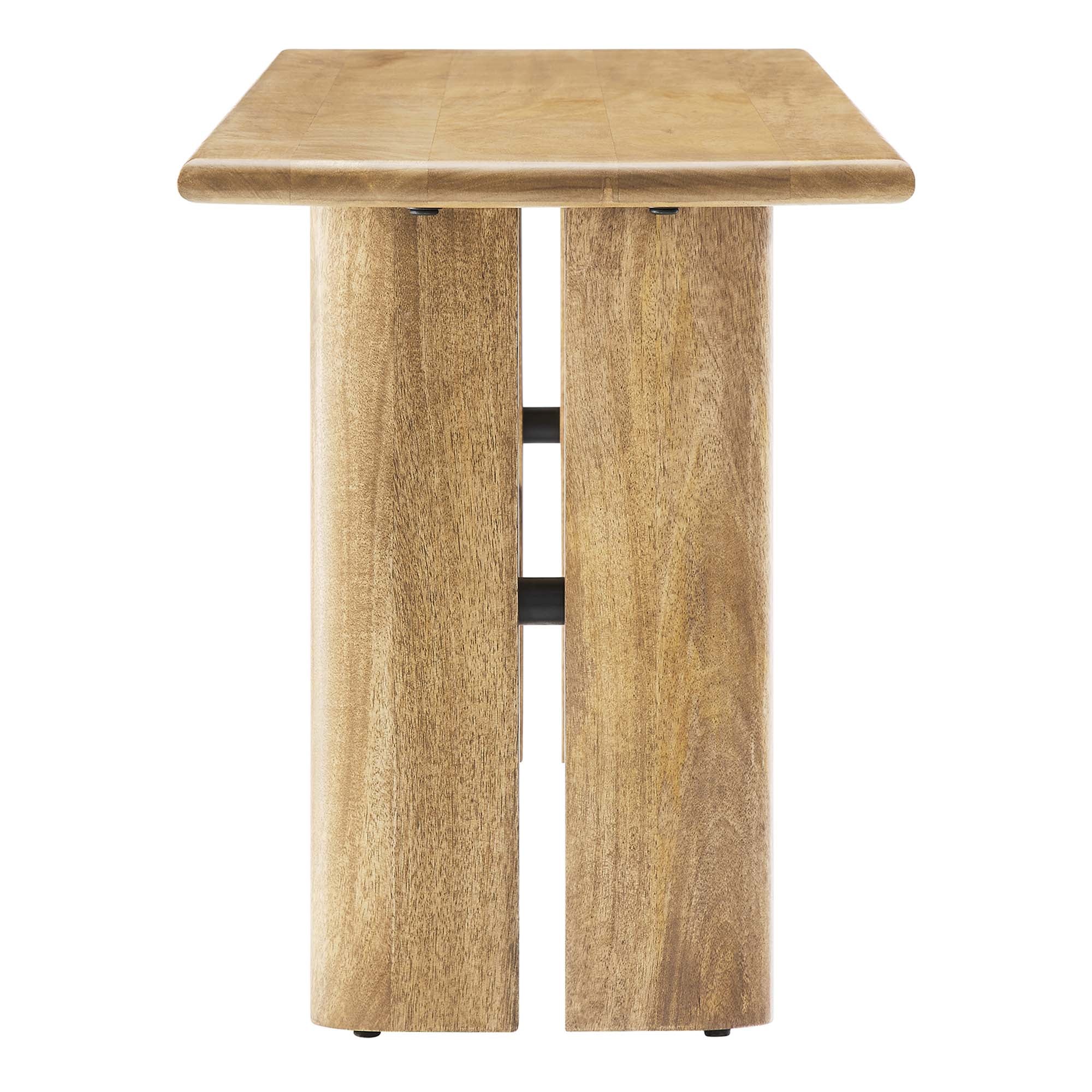 Amistad 46" Wood Bench, Oak