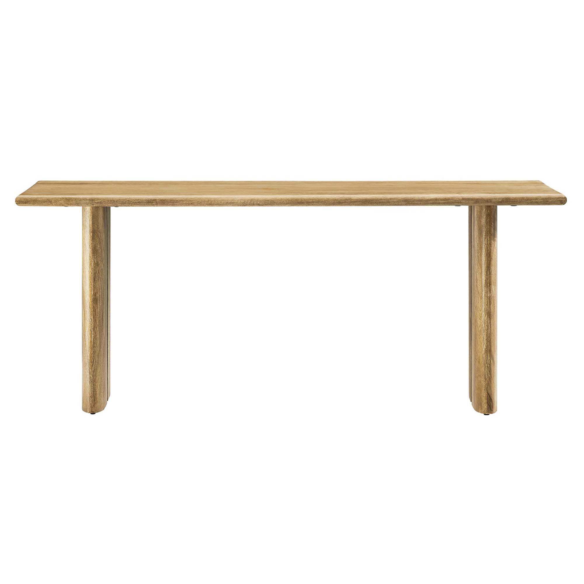 Amistad 46" Wood Bench, Oak