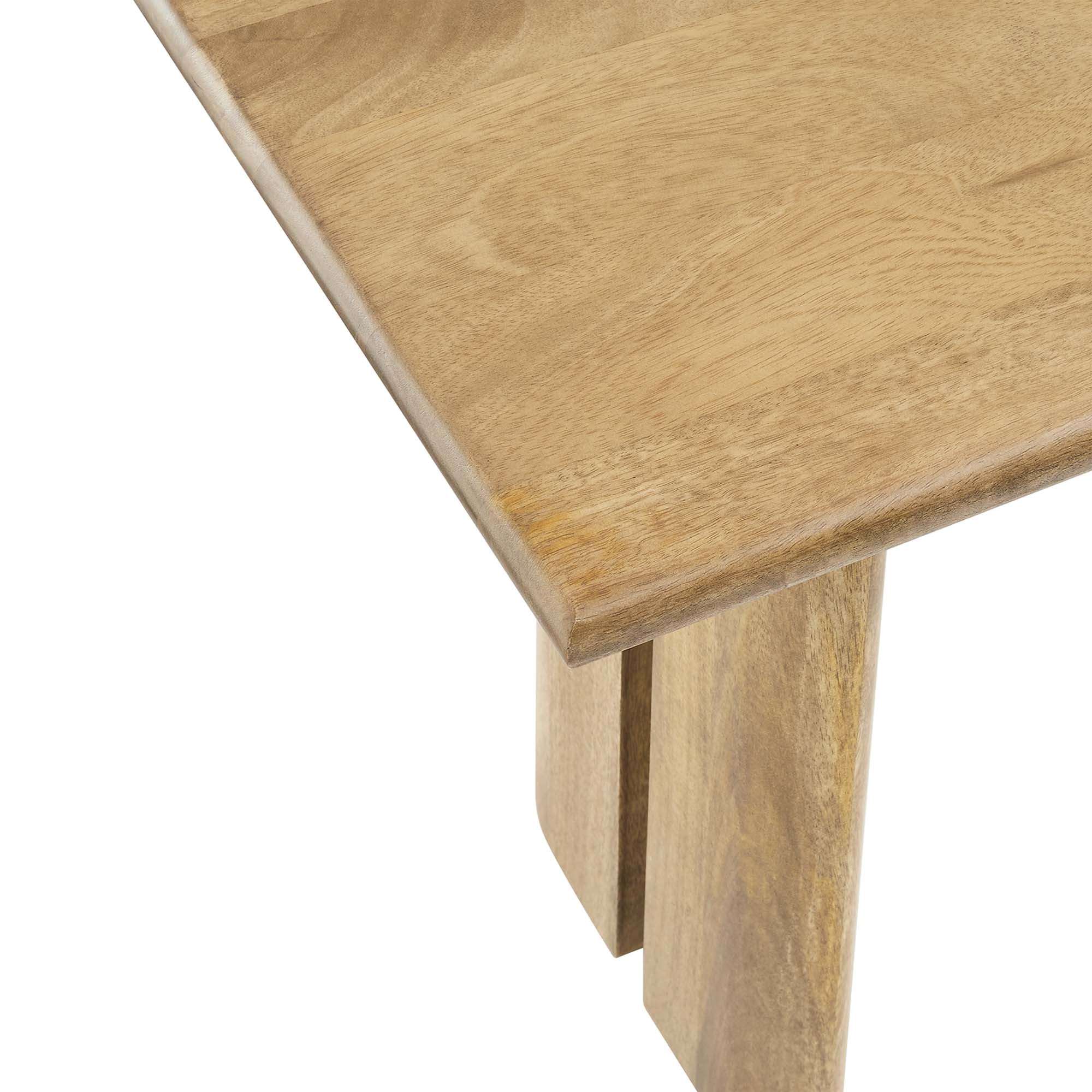Amistad 46" Wood Bench, Oak
