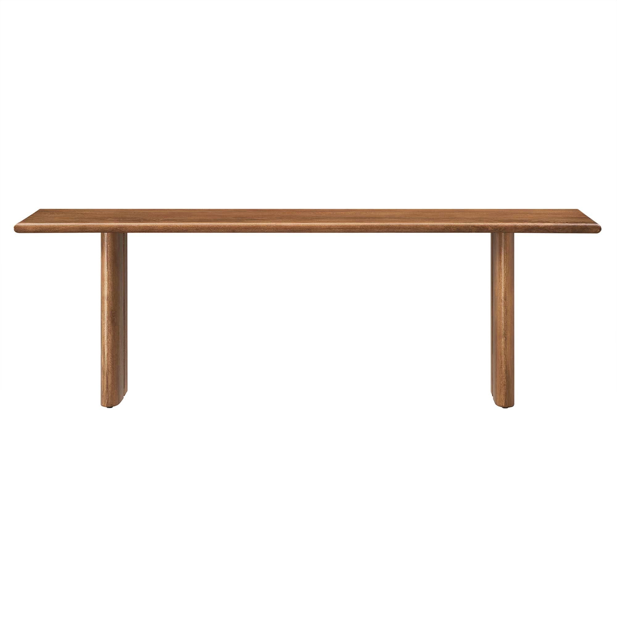 Amistad 58" Wood Bench, Walnut