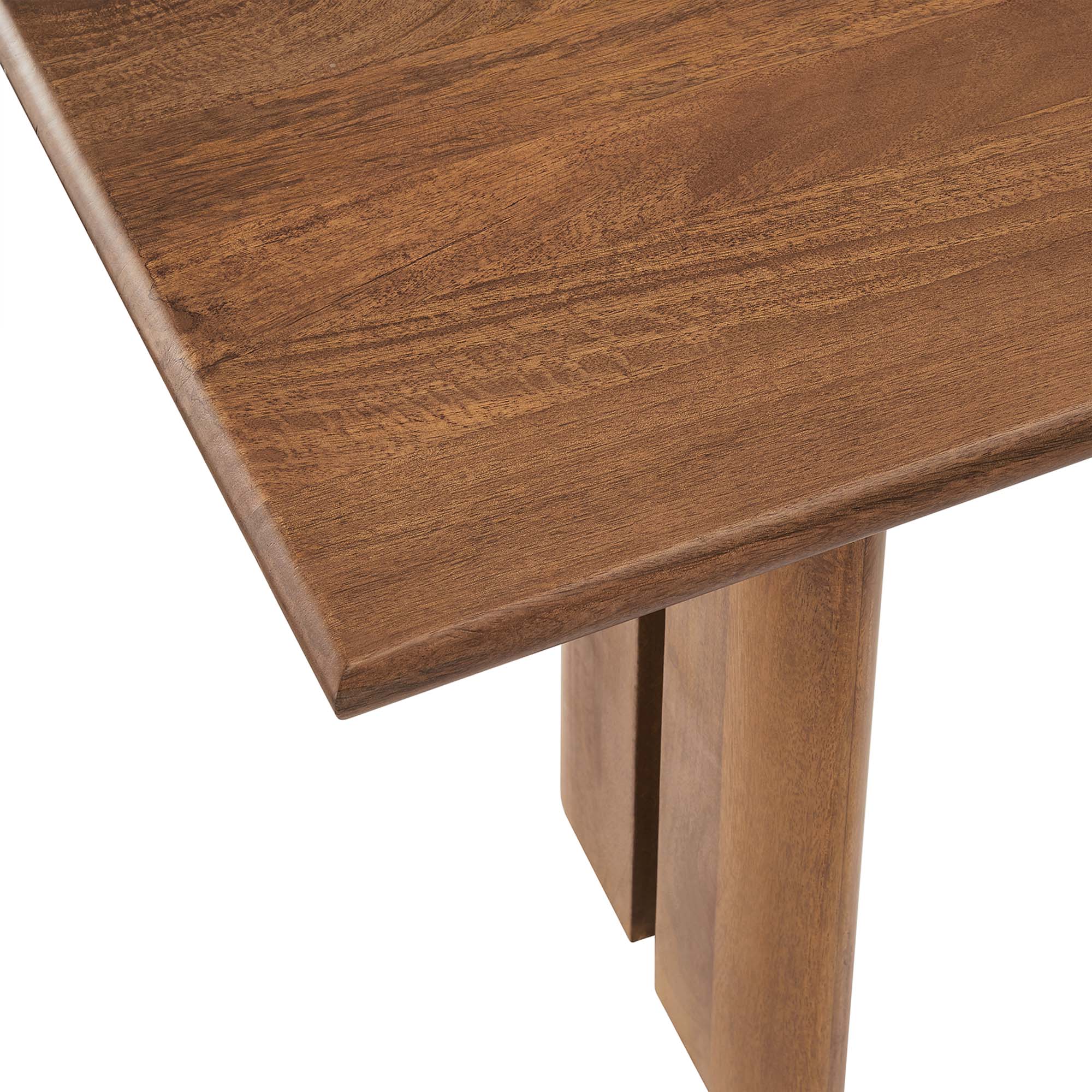 Amistad 58" Wood Bench, Walnut
