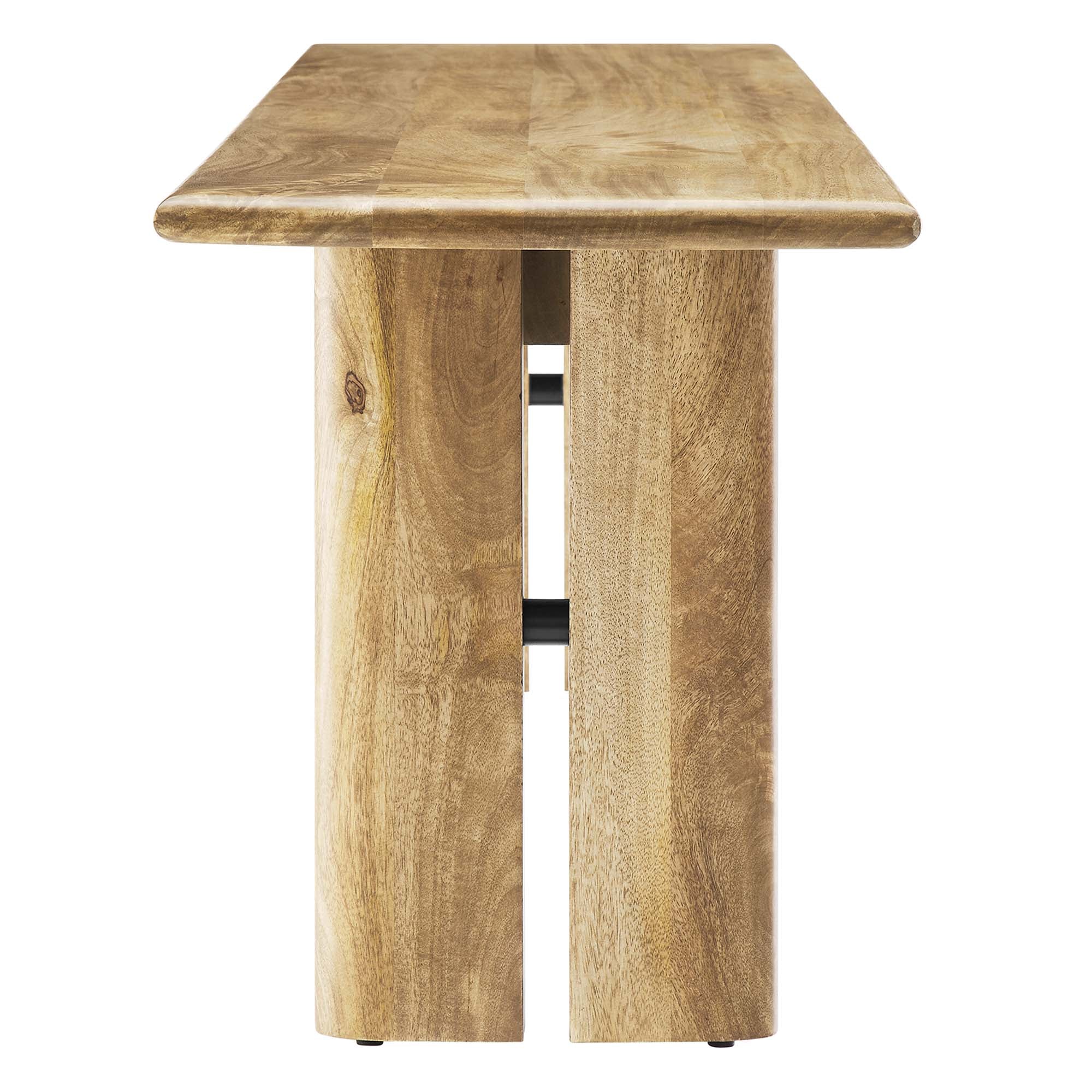 Amistad 72" Wood Bench, Oak
