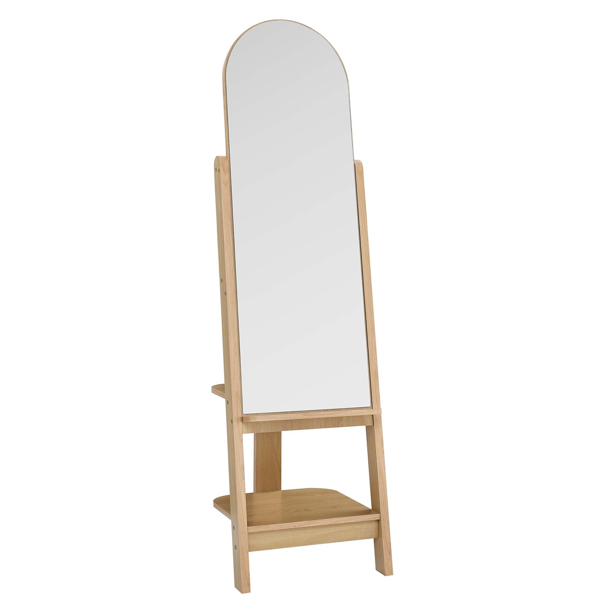 Ascend Standing Mirror, Oak