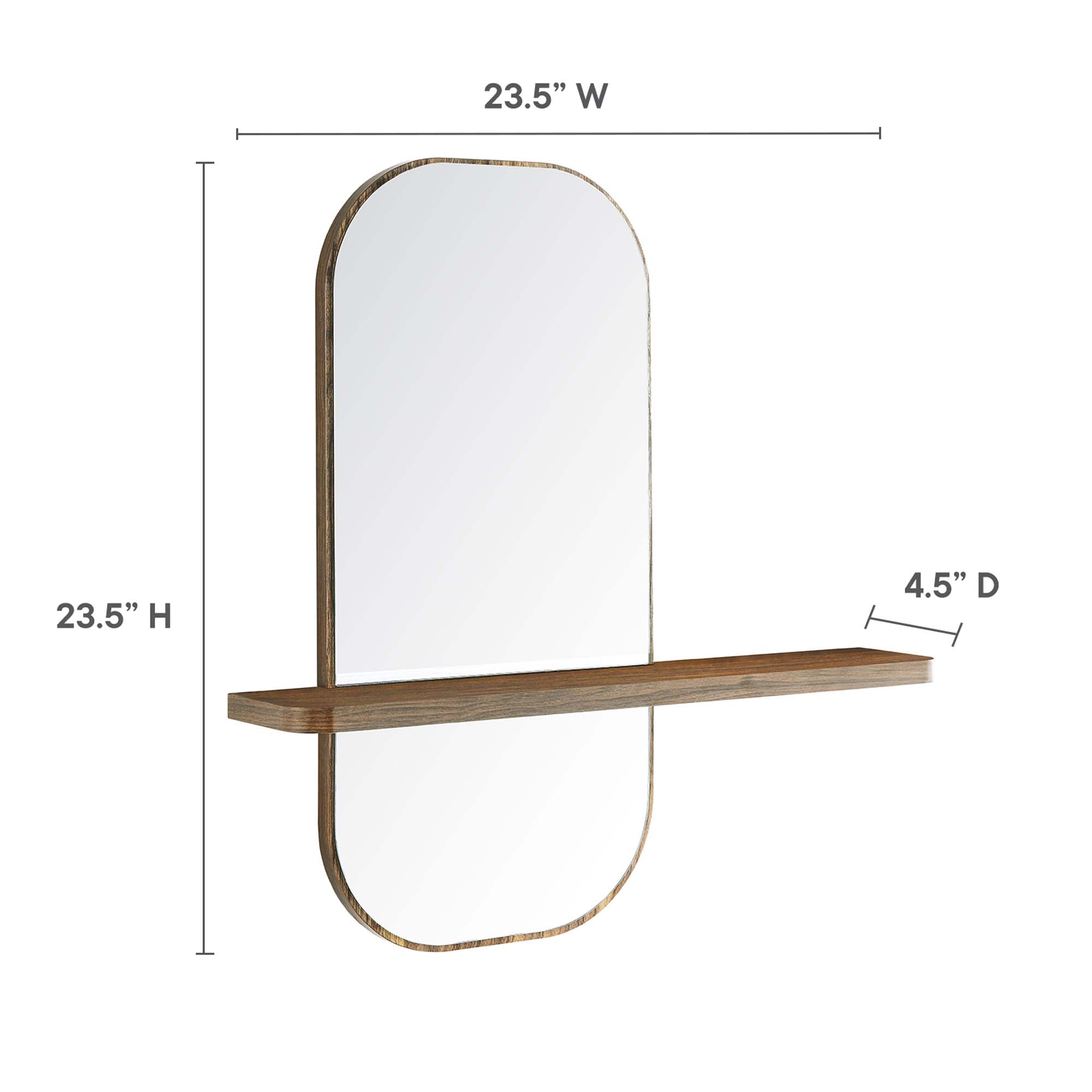 Solstice Mirror, Walnut
