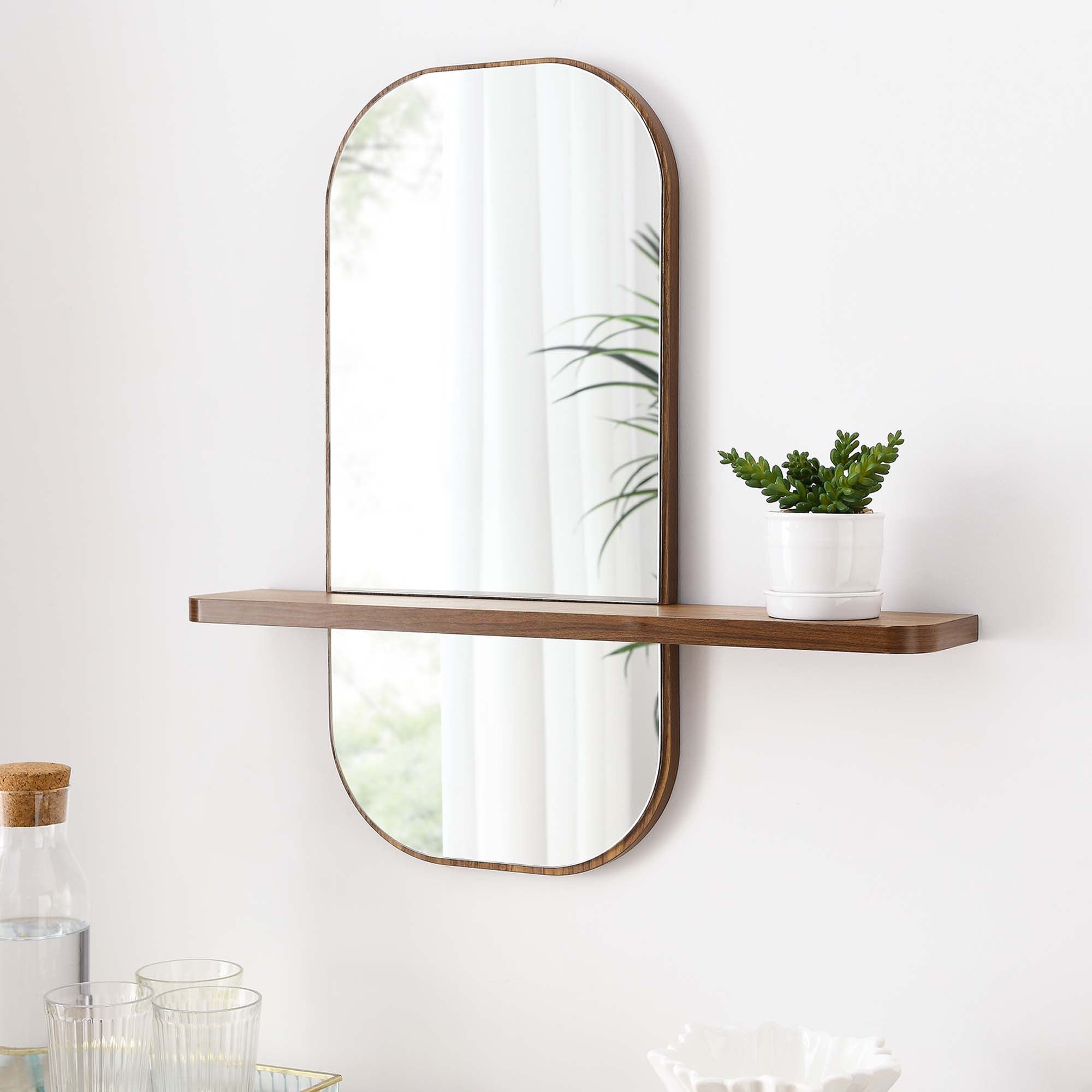 Solstice Mirror, Walnut