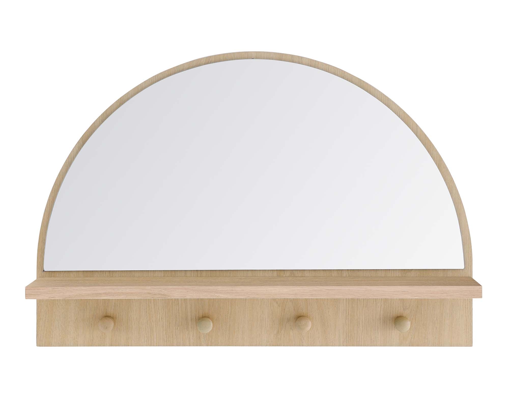 Moonbeam Arched Mirror, Oak