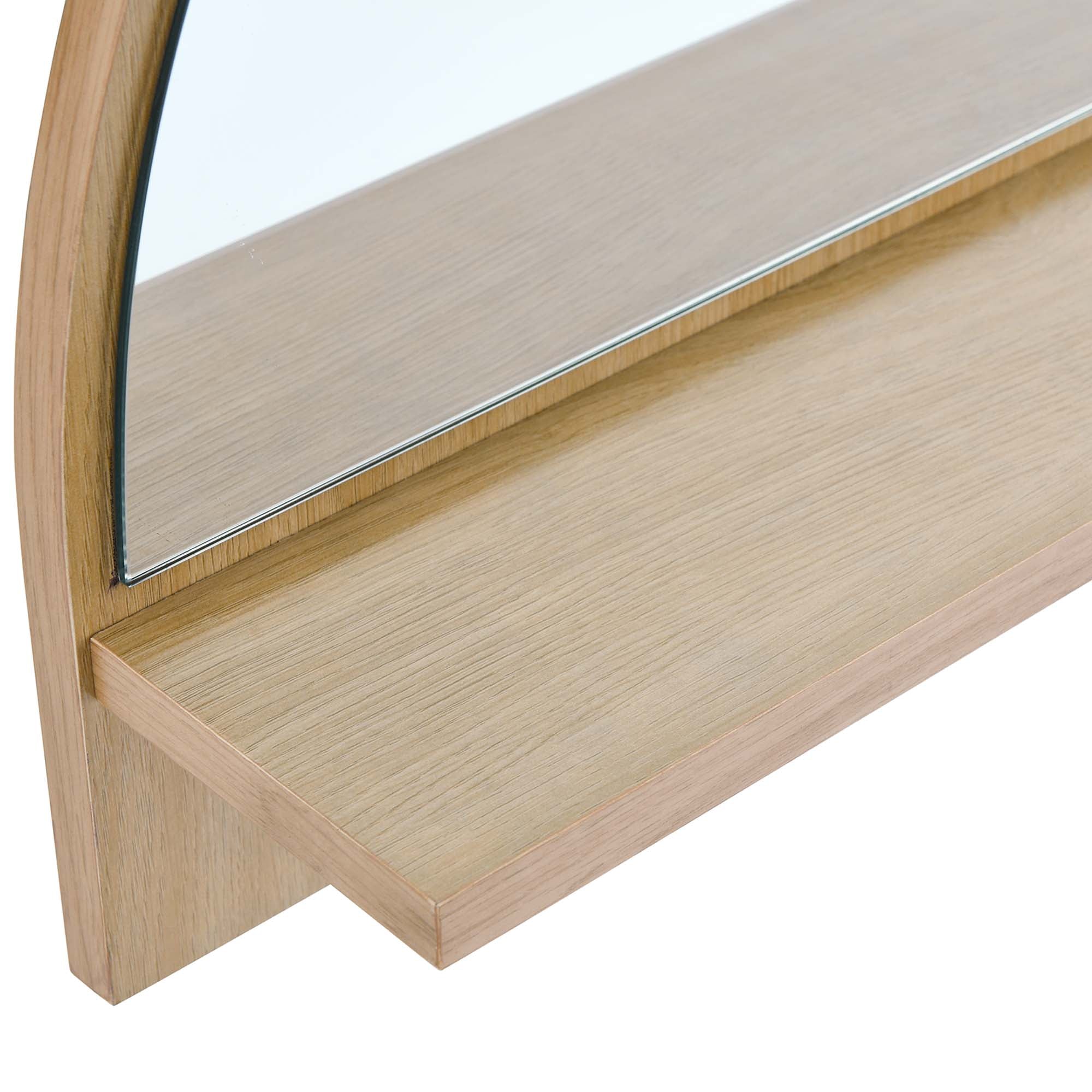 Moonbeam Arched Mirror, Oak