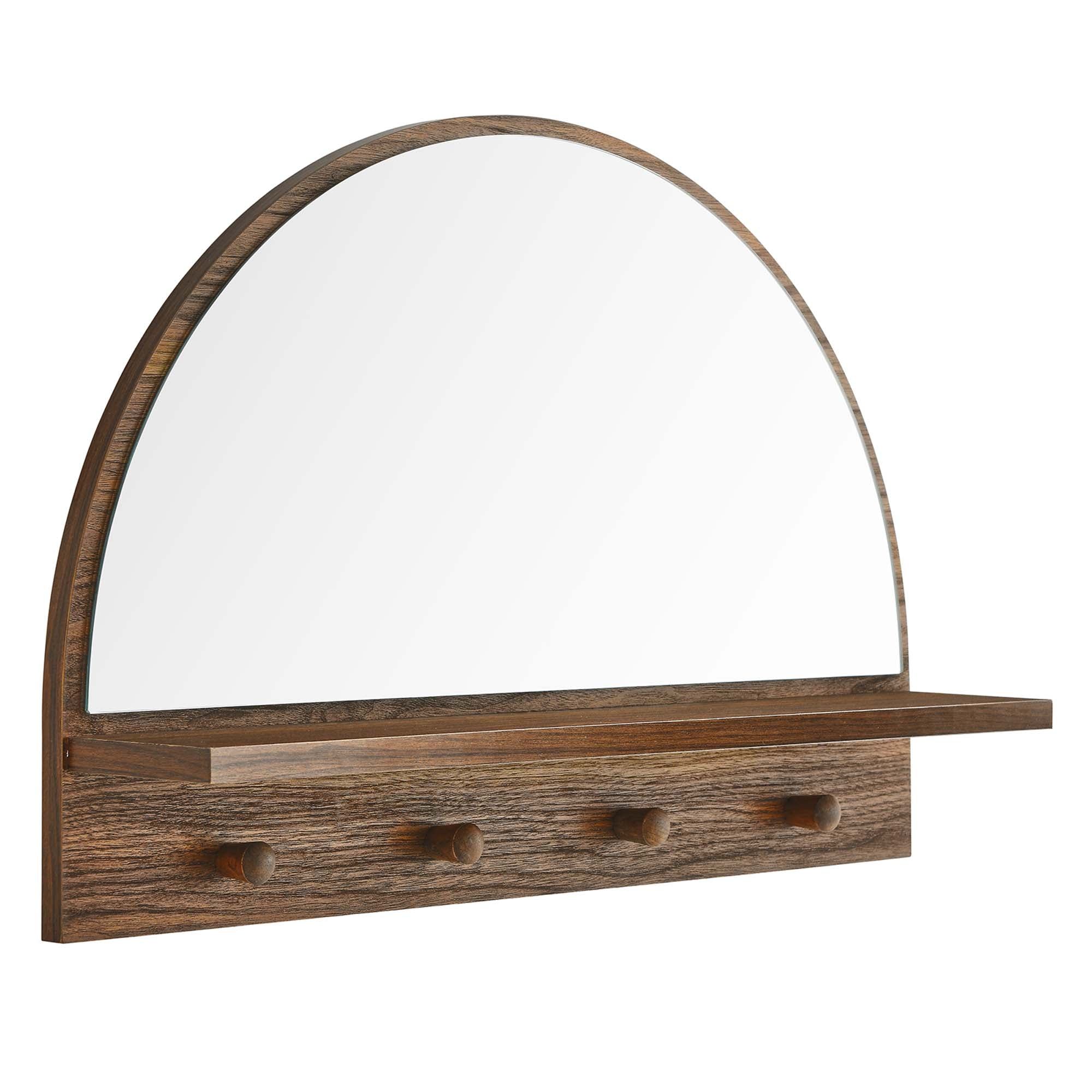 Moonbeam Arched Mirror, Walnut