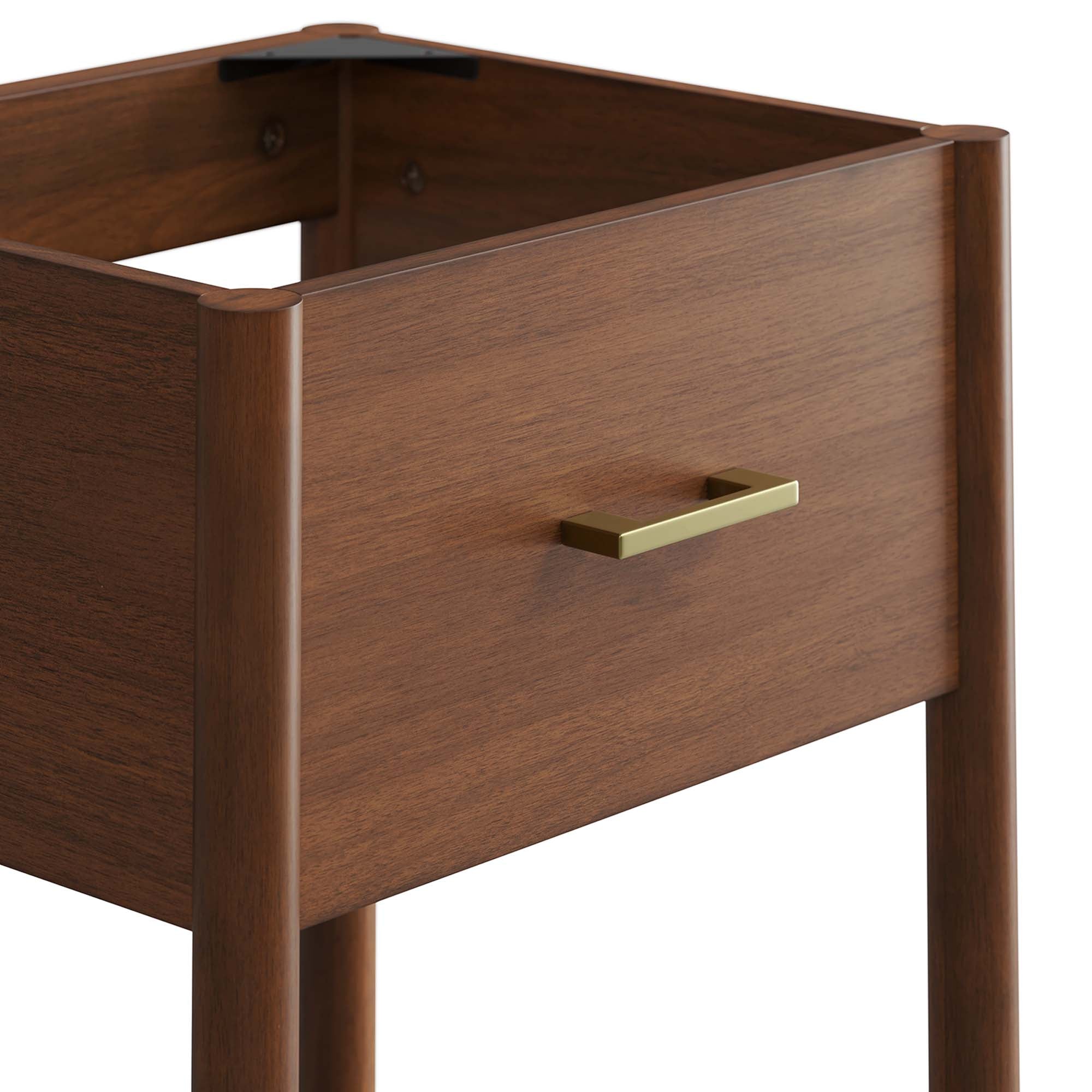 Zaire 18" Bathroom Vanity Cabinet (Sink Basin Not Included), Walnut