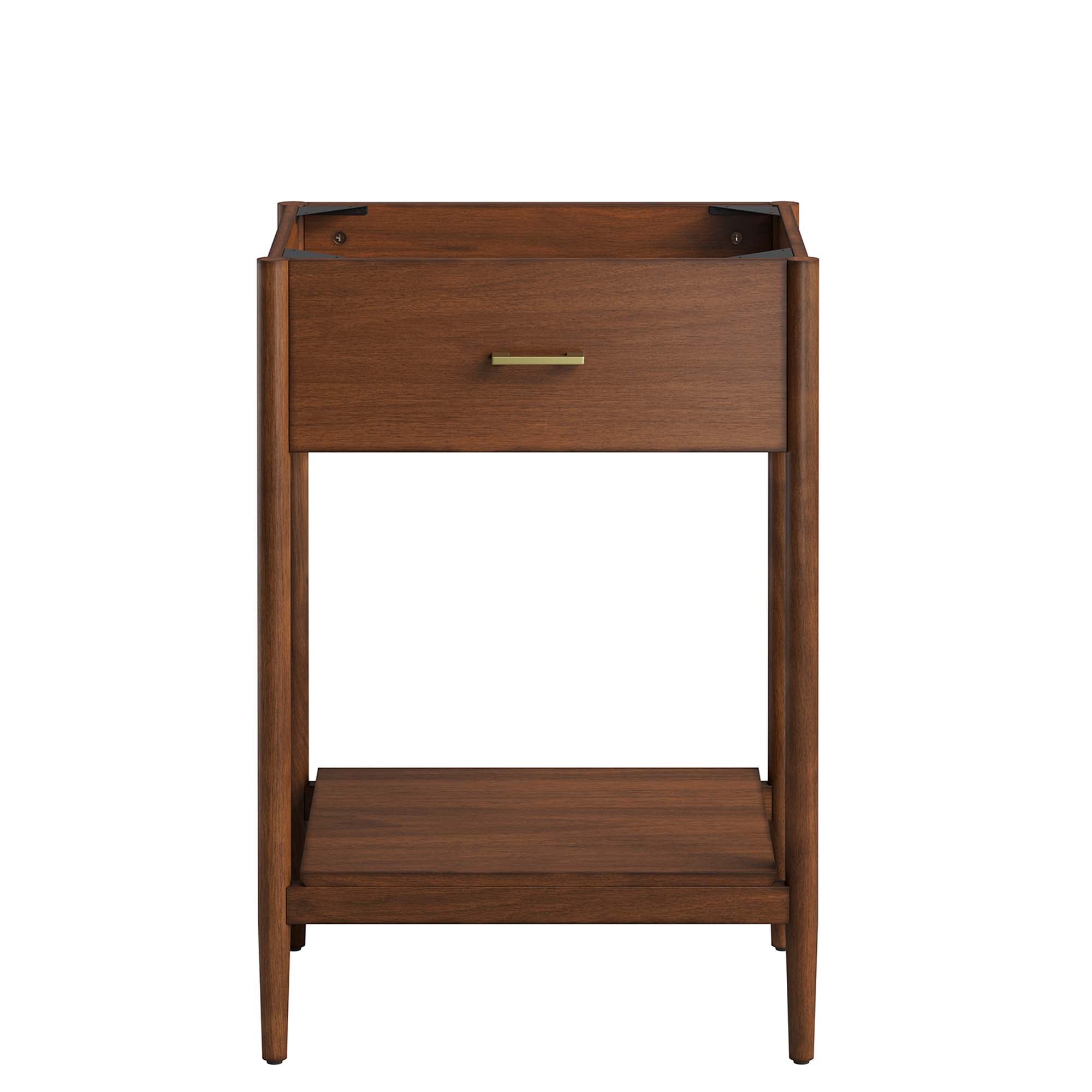 Zaire 24" Bathroom Vanity Cabinet (Sink Basin Not Included), Walnut