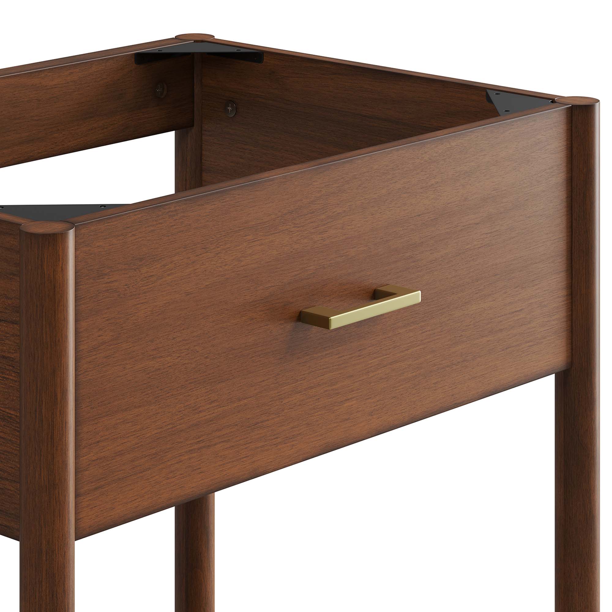 Zaire 24" Bathroom Vanity Cabinet (Sink Basin Not Included), Walnut