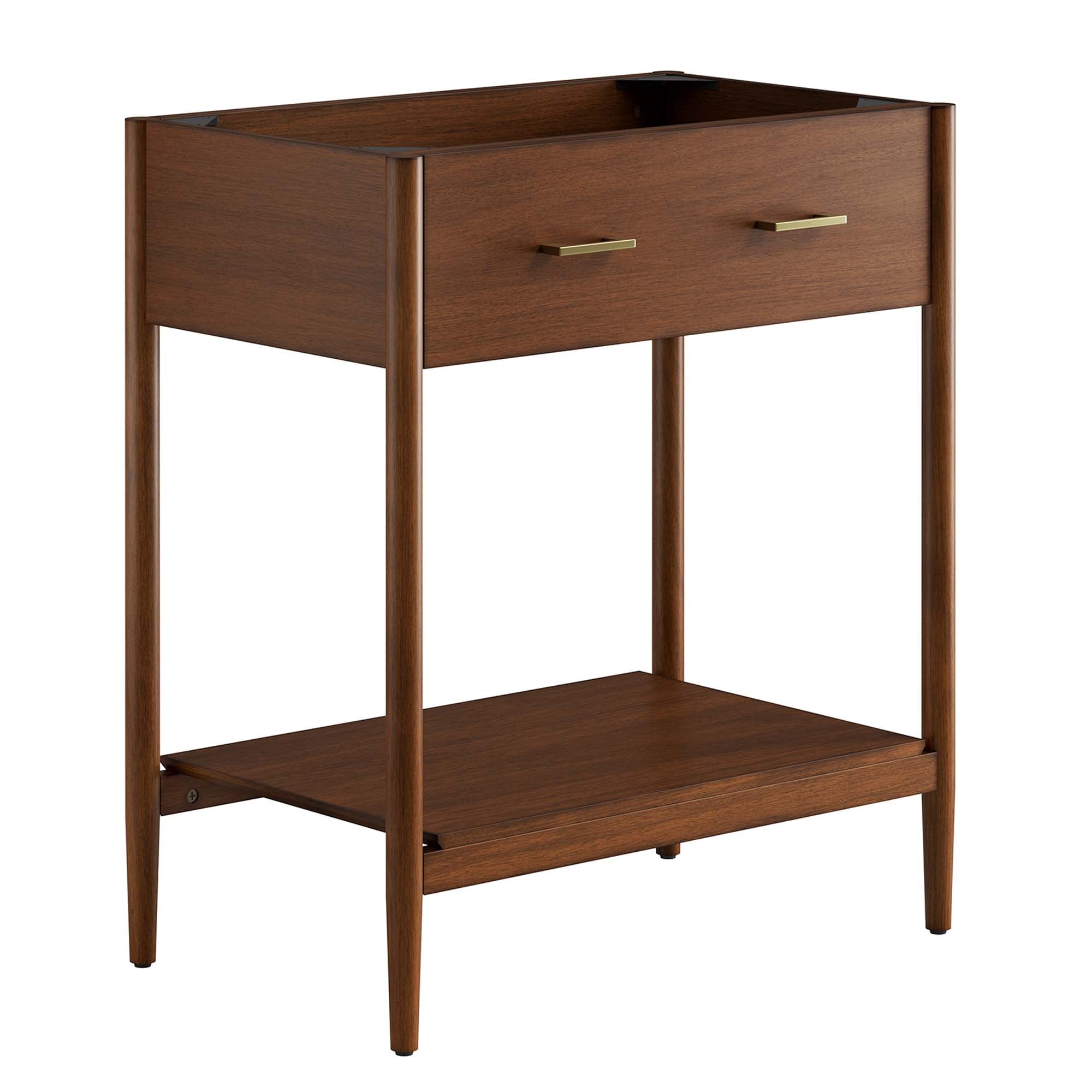 Zaire 30" Bathroom Vanity Cabinet (Sink Basin Not Included), Walnut