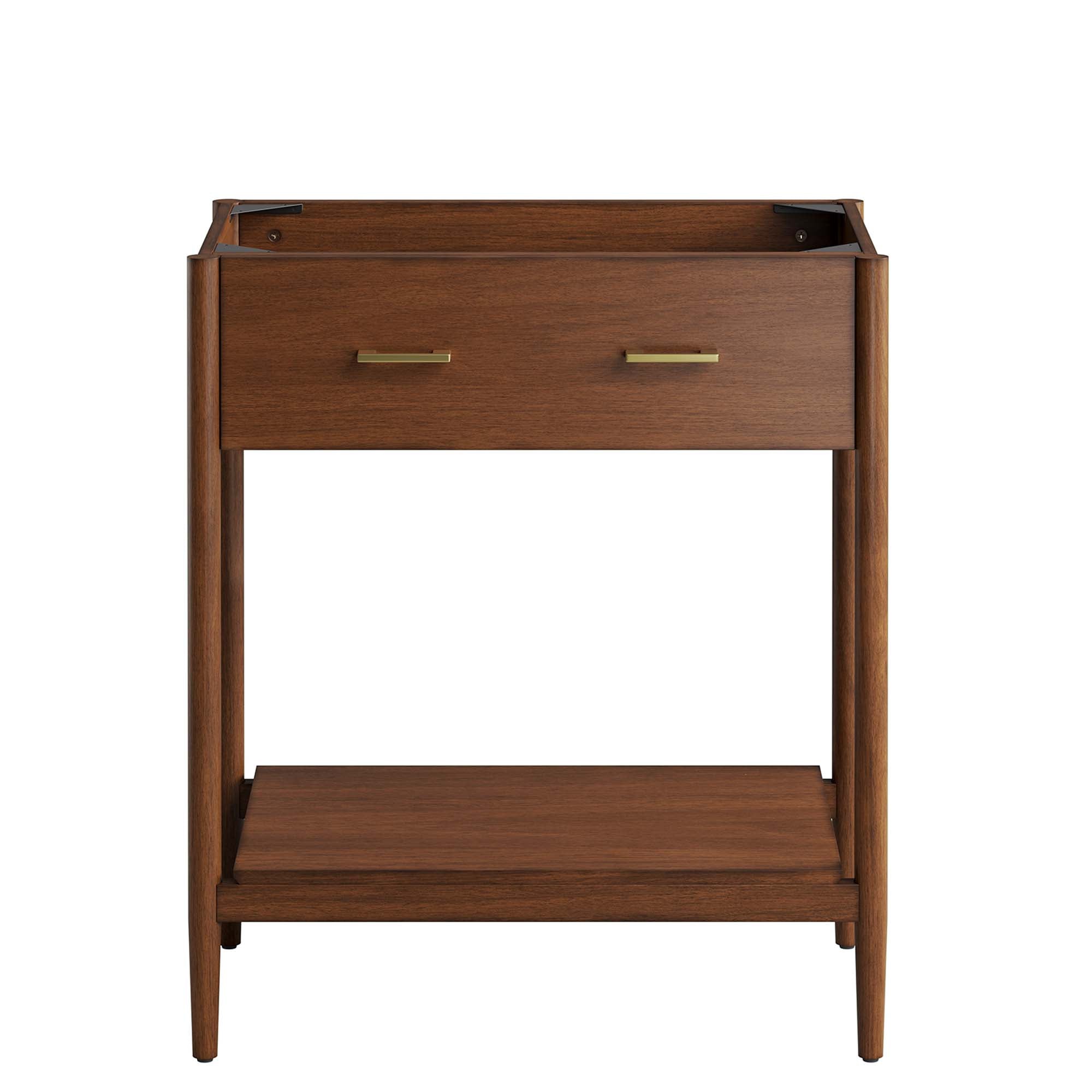 Zaire 30" Bathroom Vanity Cabinet (Sink Basin Not Included), Walnut
