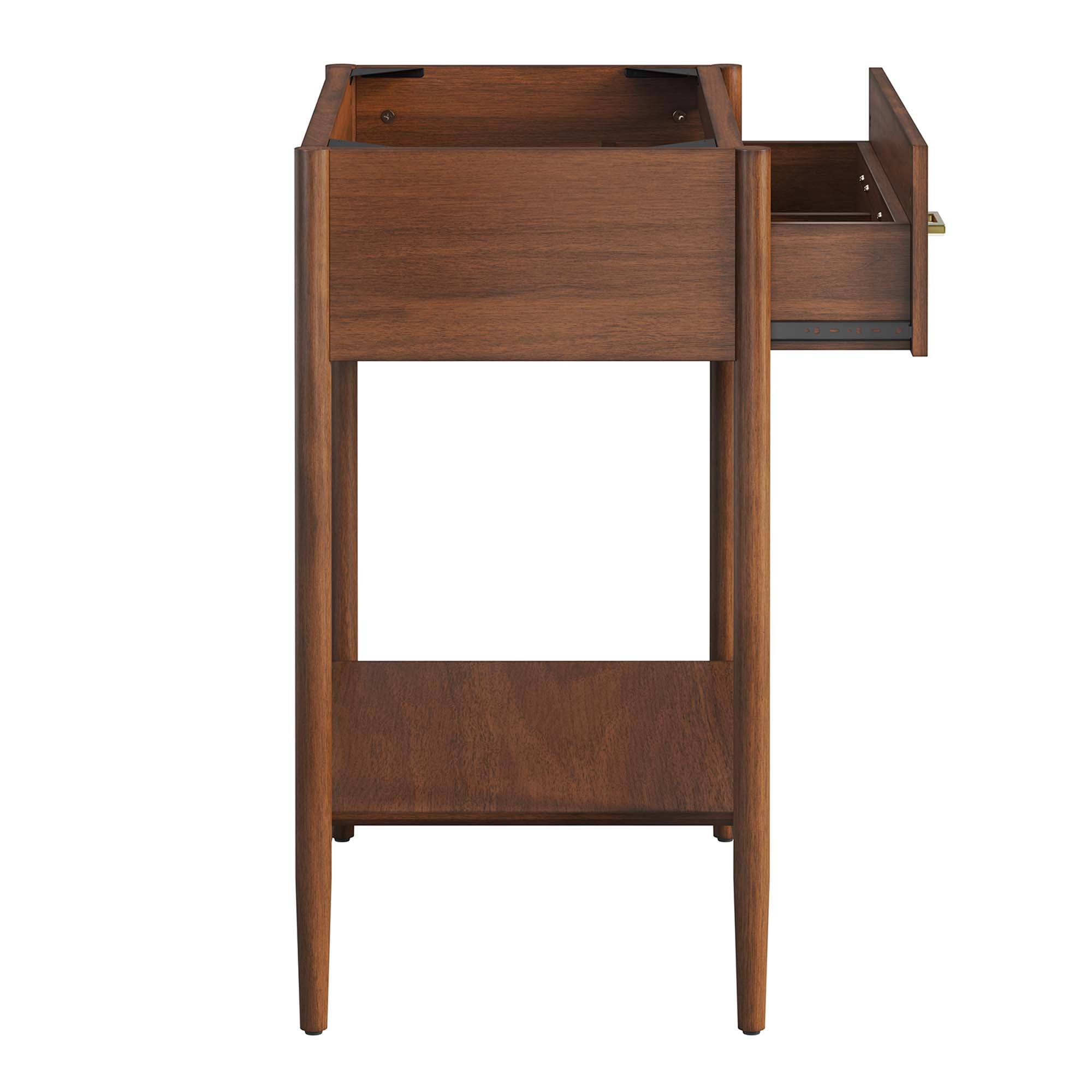 Zaire 30" Bathroom Vanity Cabinet (Sink Basin Not Included), Walnut