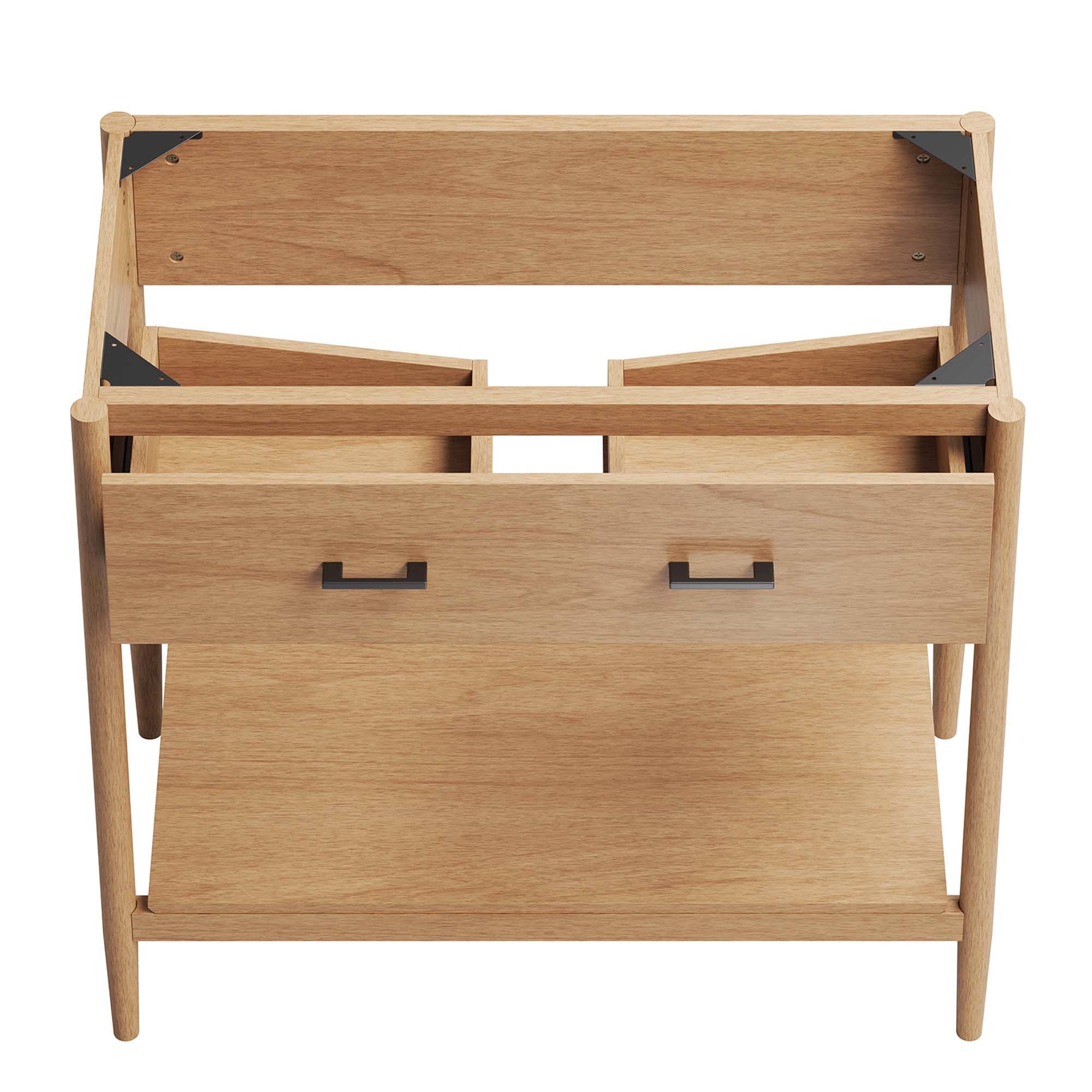 Zaire 36" Bathroom Vanity Cabinet (Sink Basin Not Included), Natural
