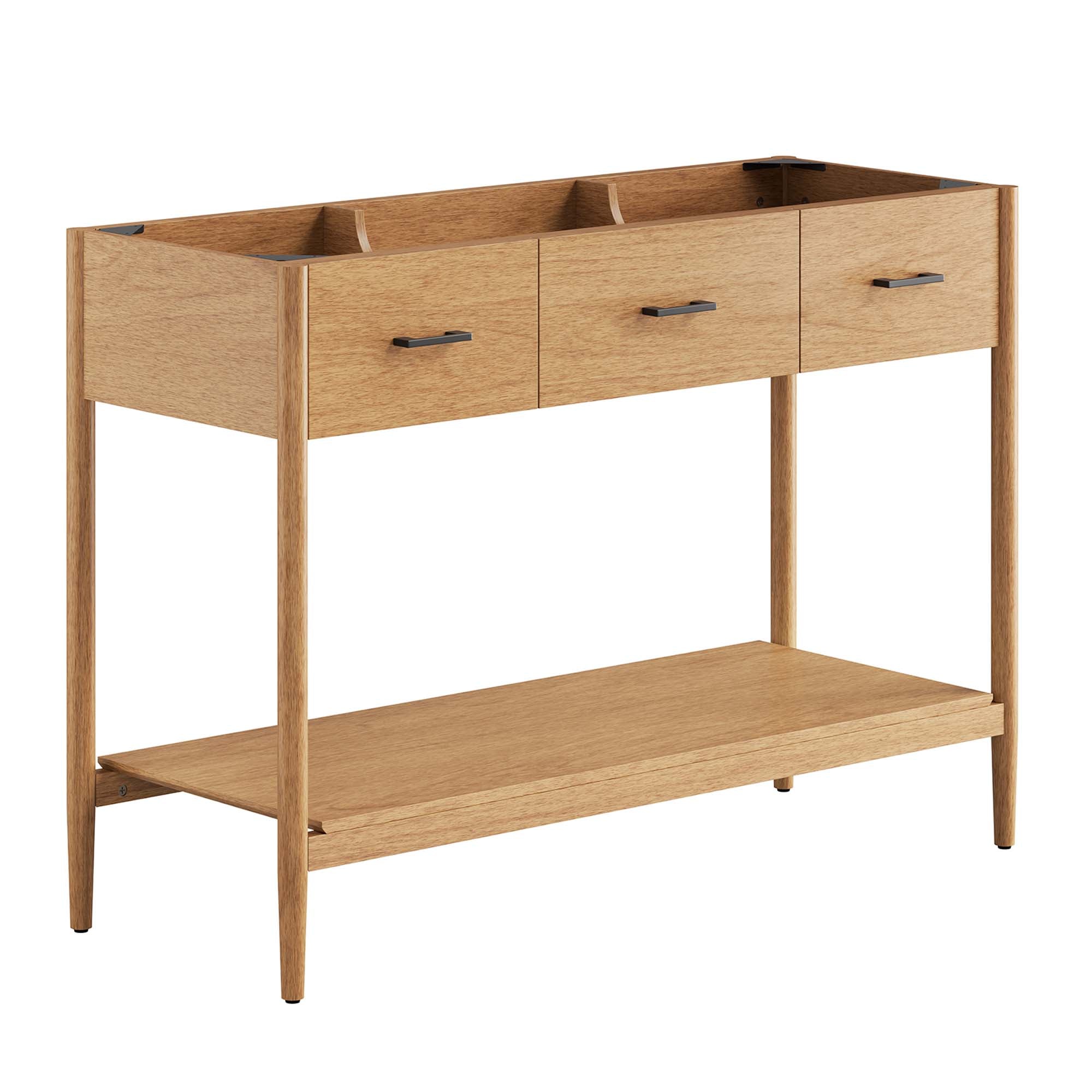 Zaire 48" Single Sink Compatible Bathroom Vanity Cabinet (Sink Basin Not Included), Natural