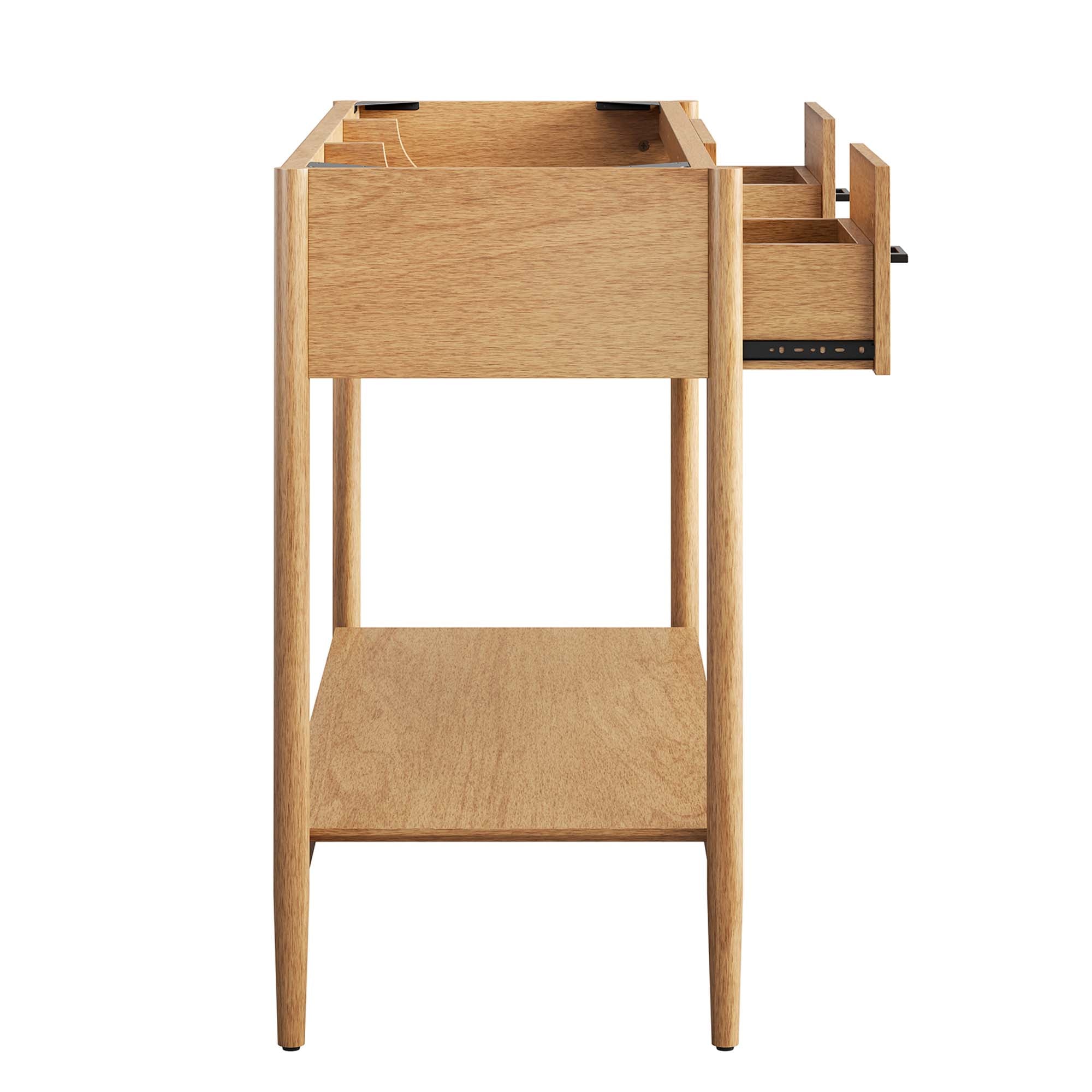 Zaire 48" Single Sink Compatible Bathroom Vanity Cabinet (Sink Basin Not Included), Natural