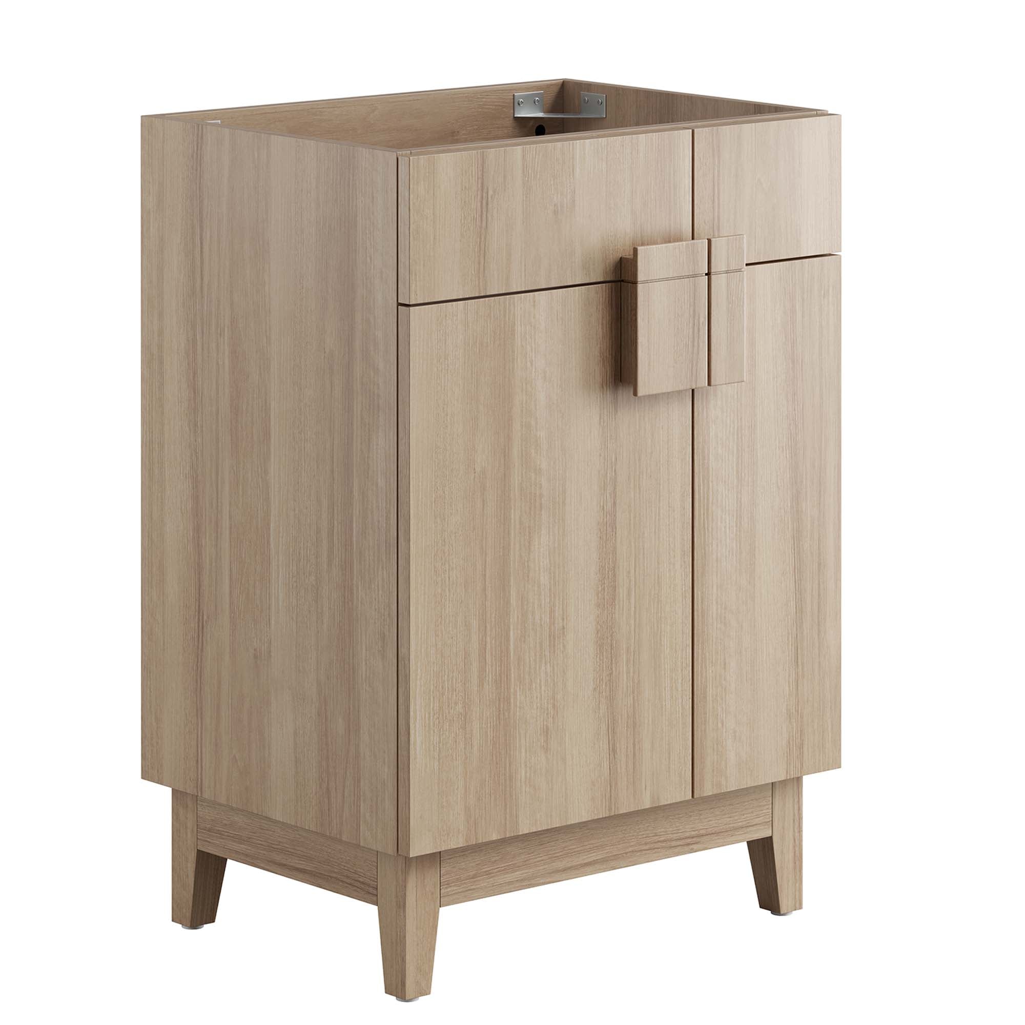 Miles 24" Bathroom Vanity Cabinet (Sink Basin Not Included), Oak