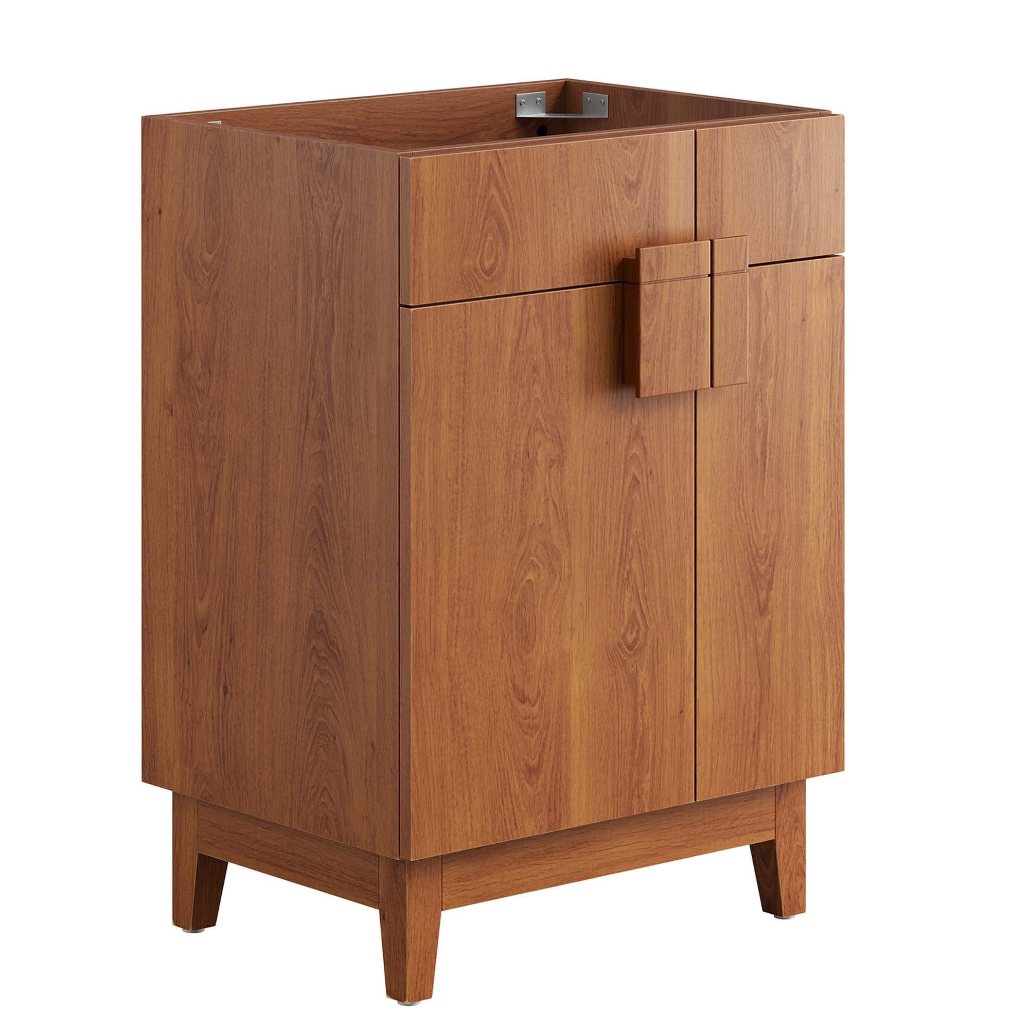 Miles 24" Bathroom Vanity Cabinet (Sink Basin Not Included), Walnut