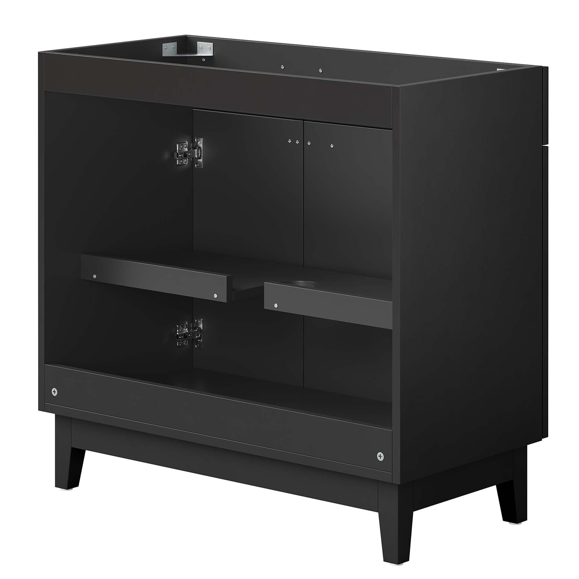 Miles 36" Bathroom Vanity Cabinet (Sink Basin Not Included), Black