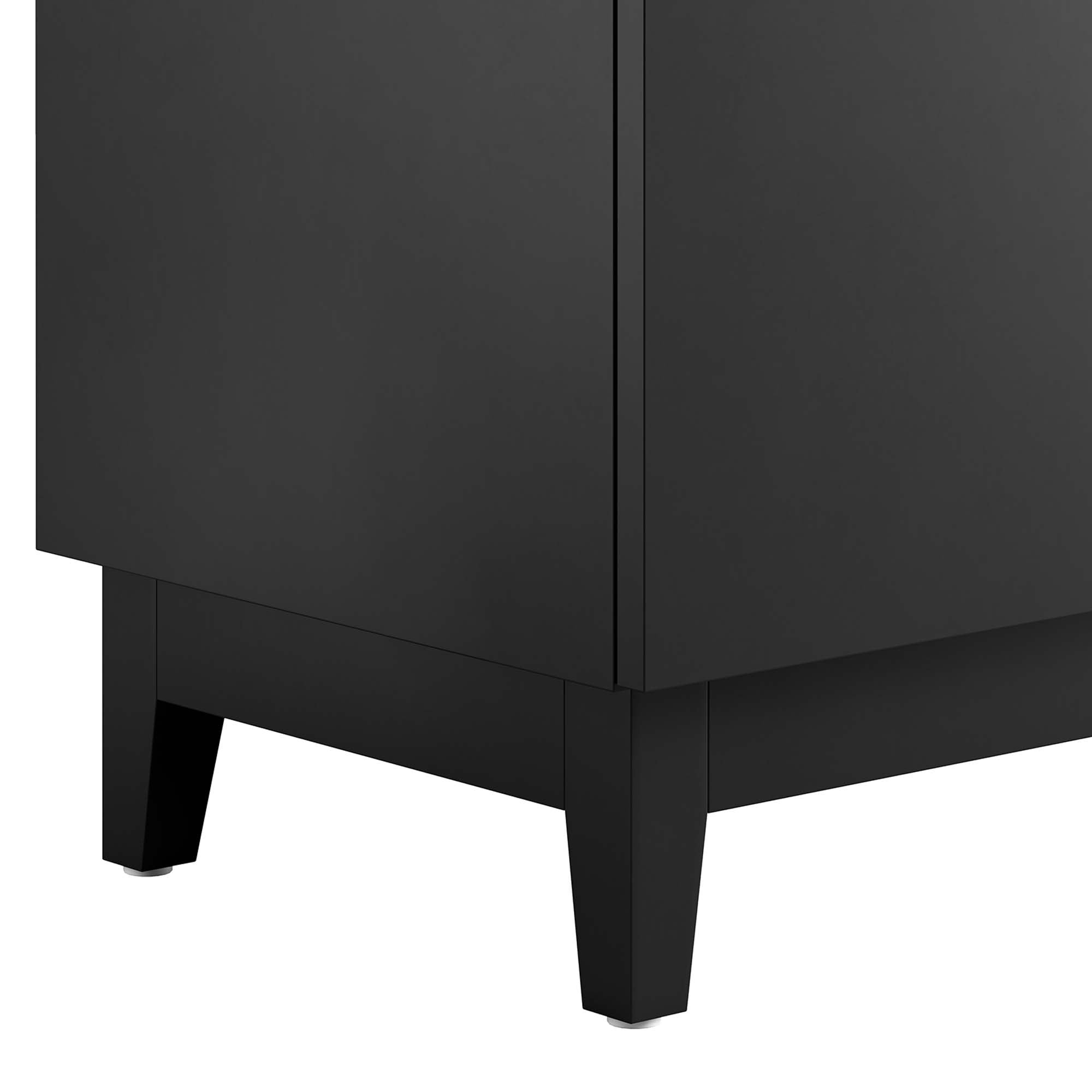 Miles 36" Bathroom Vanity Cabinet (Sink Basin Not Included), Black