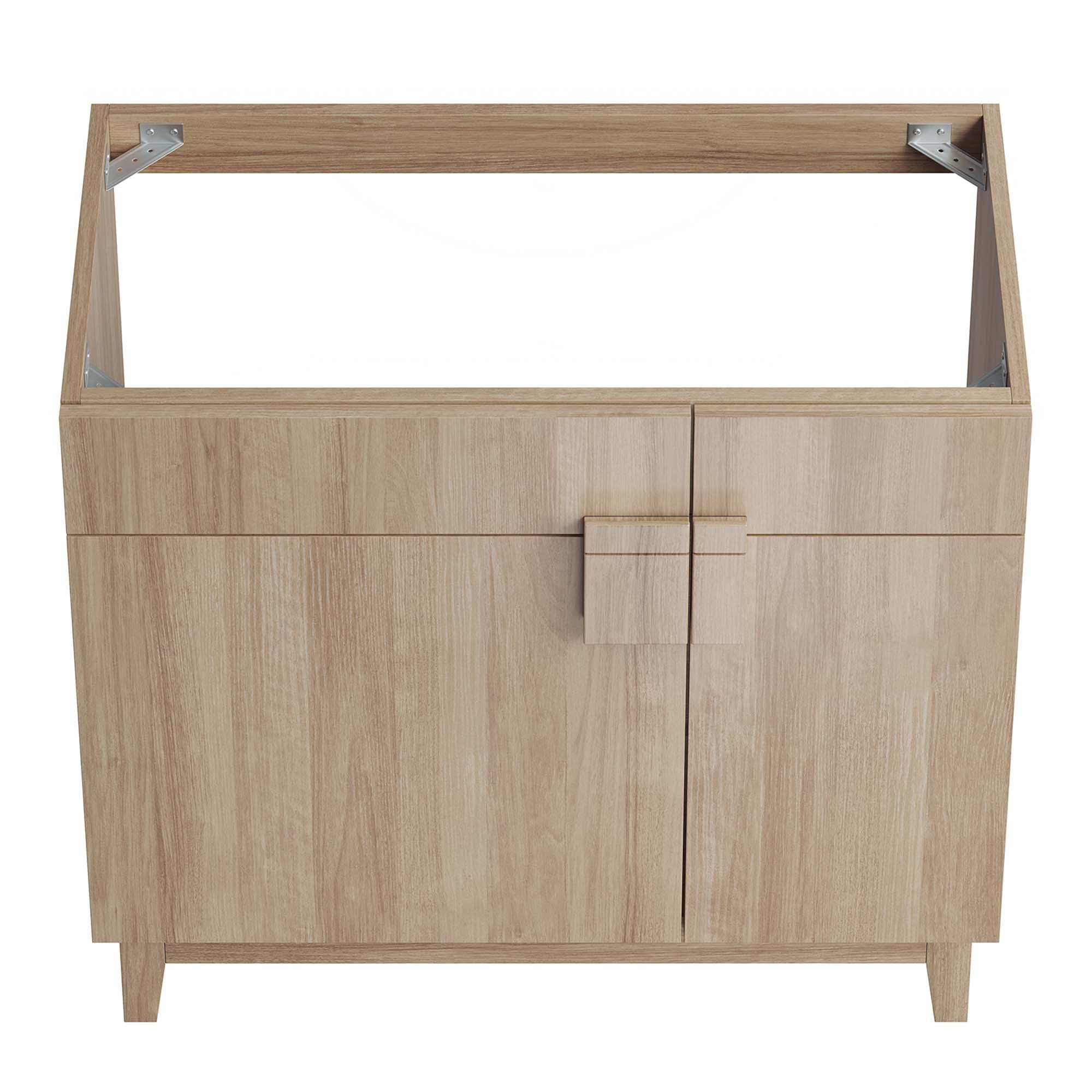 Miles 36" Bathroom Vanity Cabinet (Sink Basin Not Included), Oak
