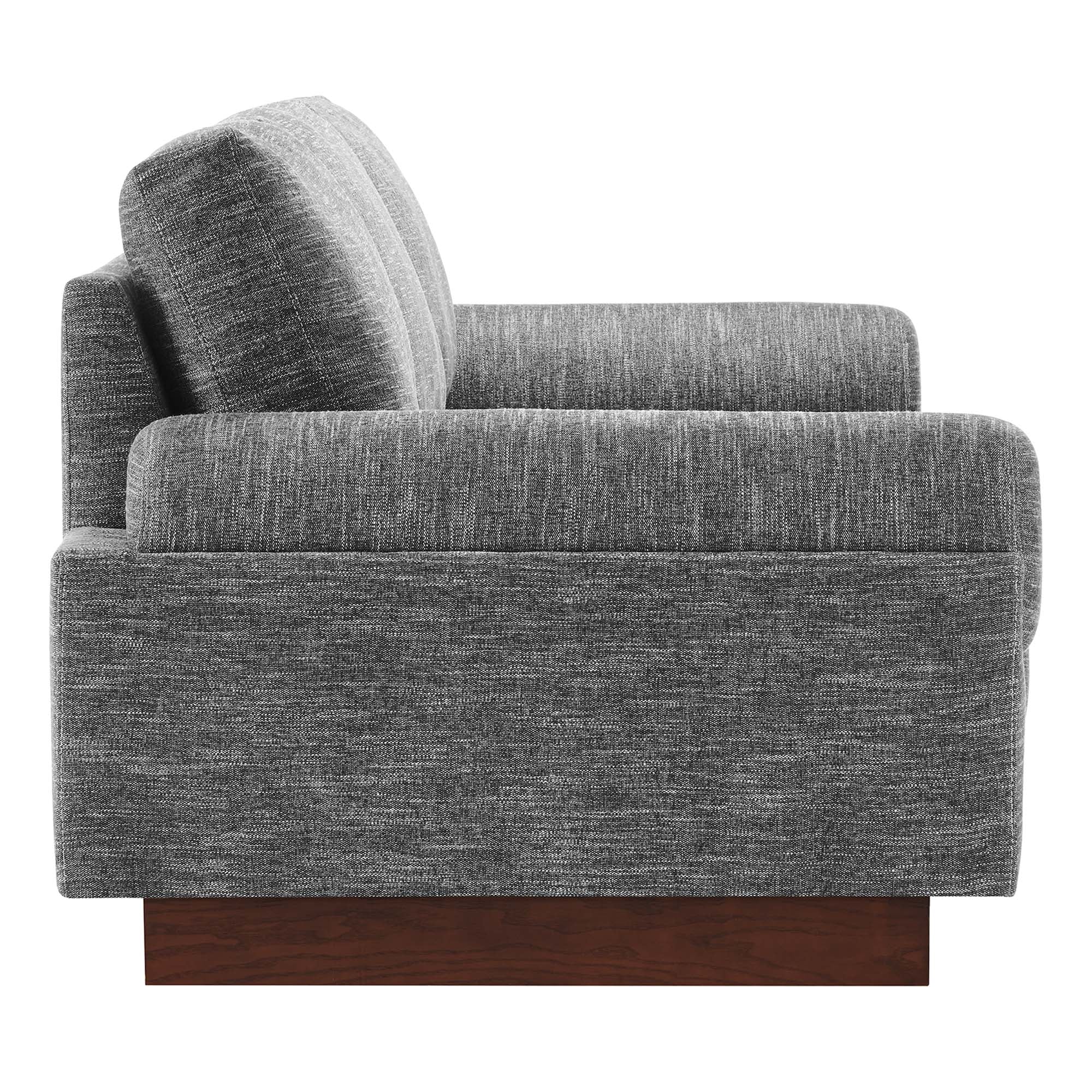 Oasis Upholstered Fabric Sofa, Gray