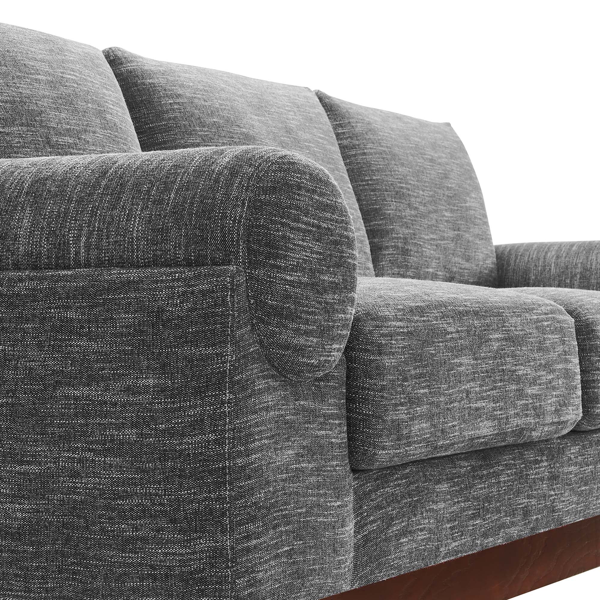 Oasis Upholstered Fabric Sofa, Gray