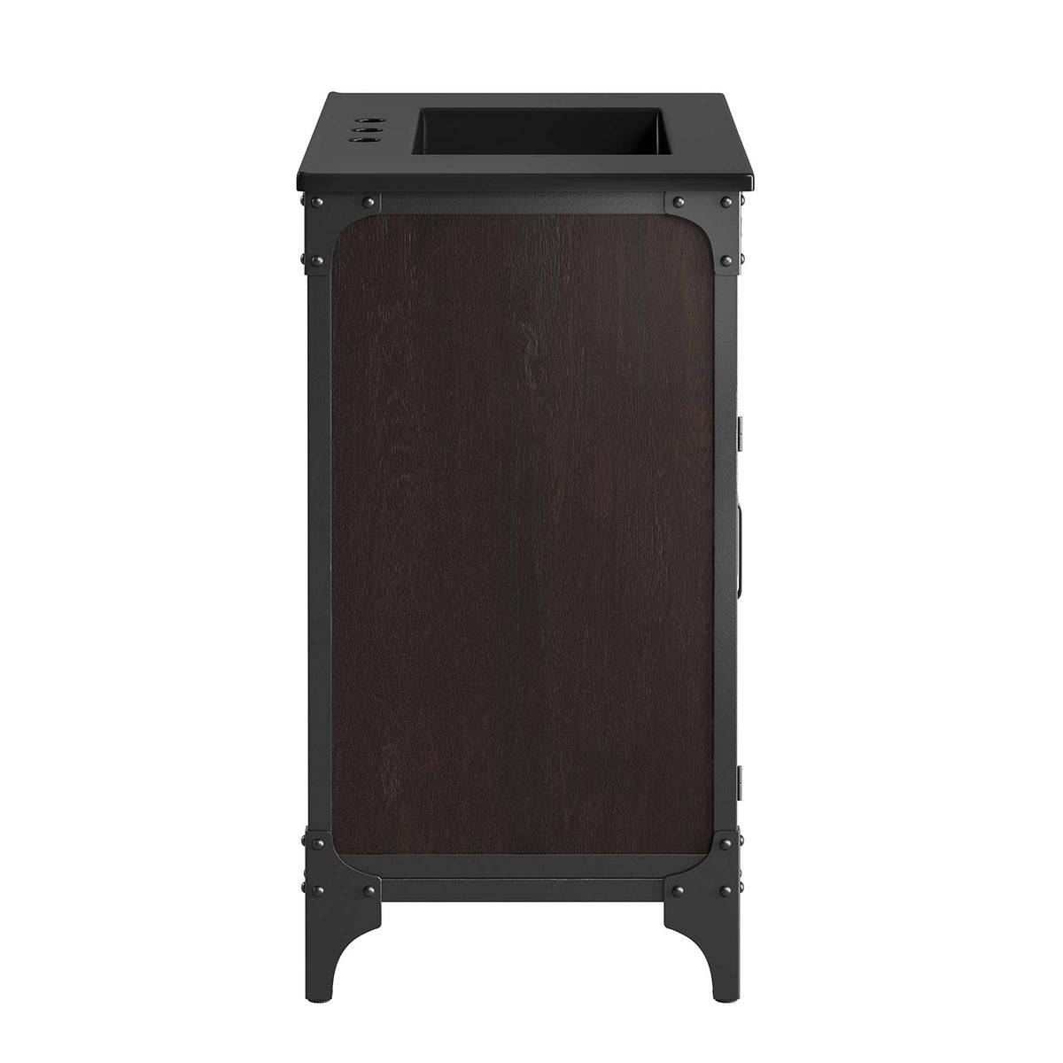 Steamforge 30" Bathroom Vanity, Black Black