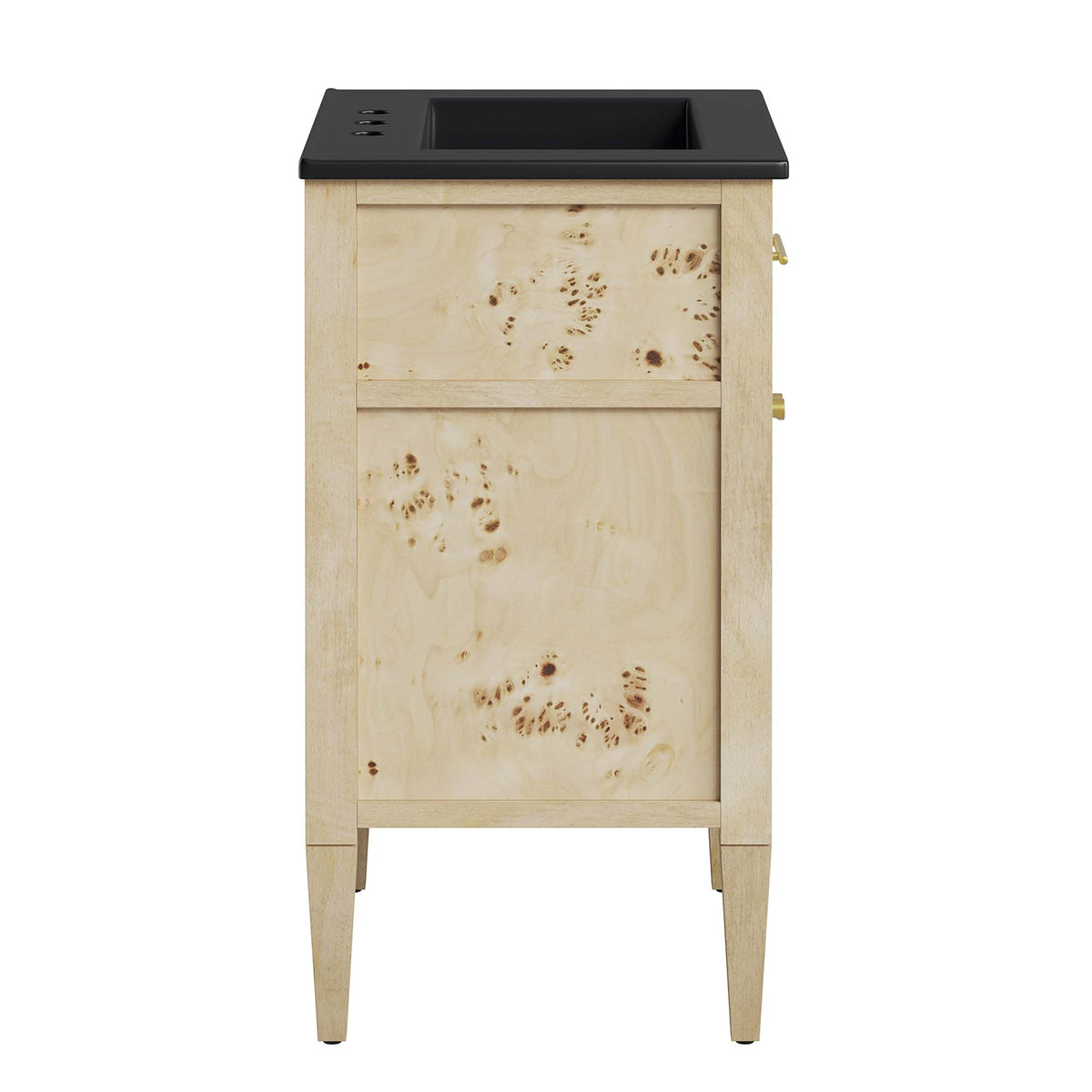 Elysian 24" Wood Bathroom Vanity, Black Burl