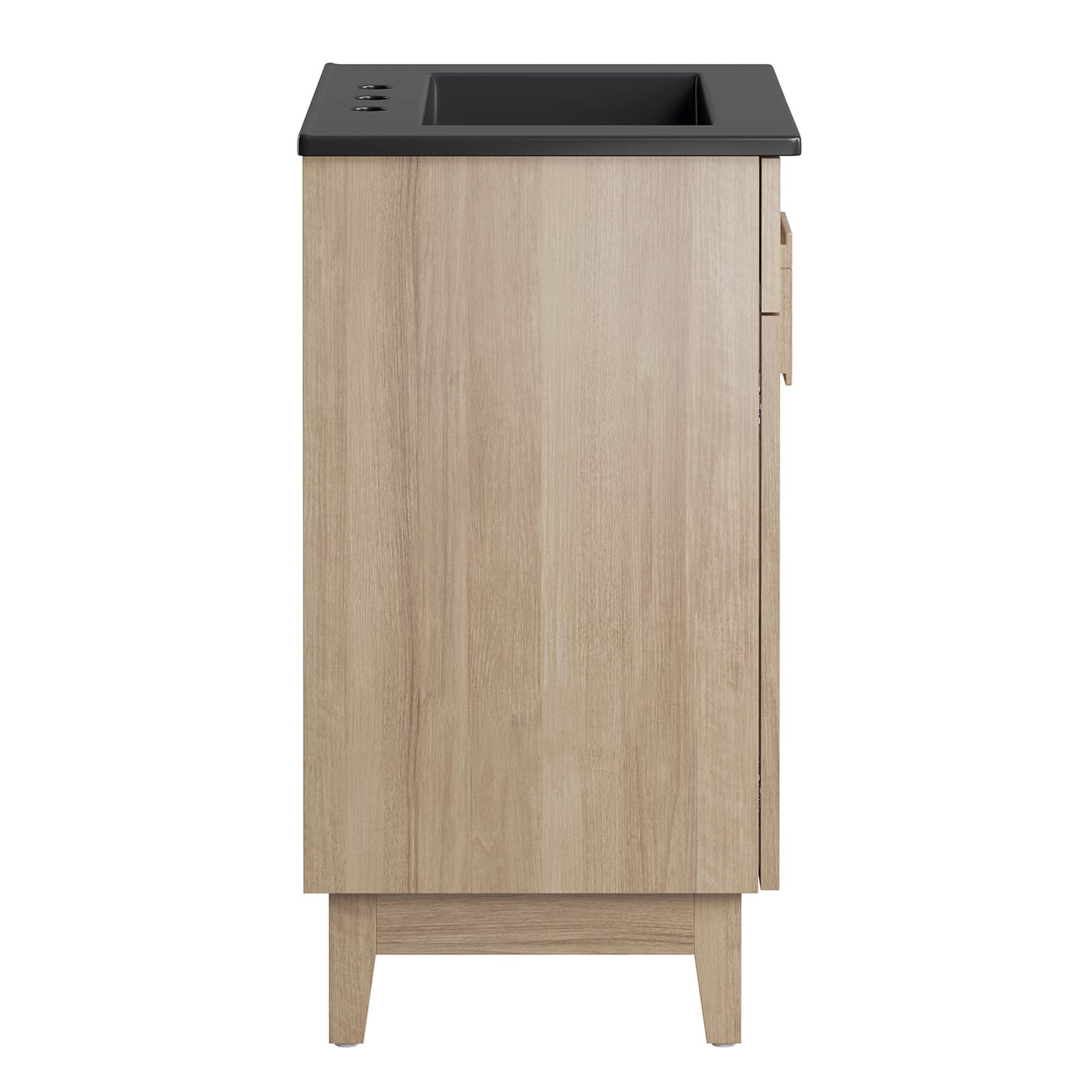 Miles 24" Bathroom Vanity, Black Oak