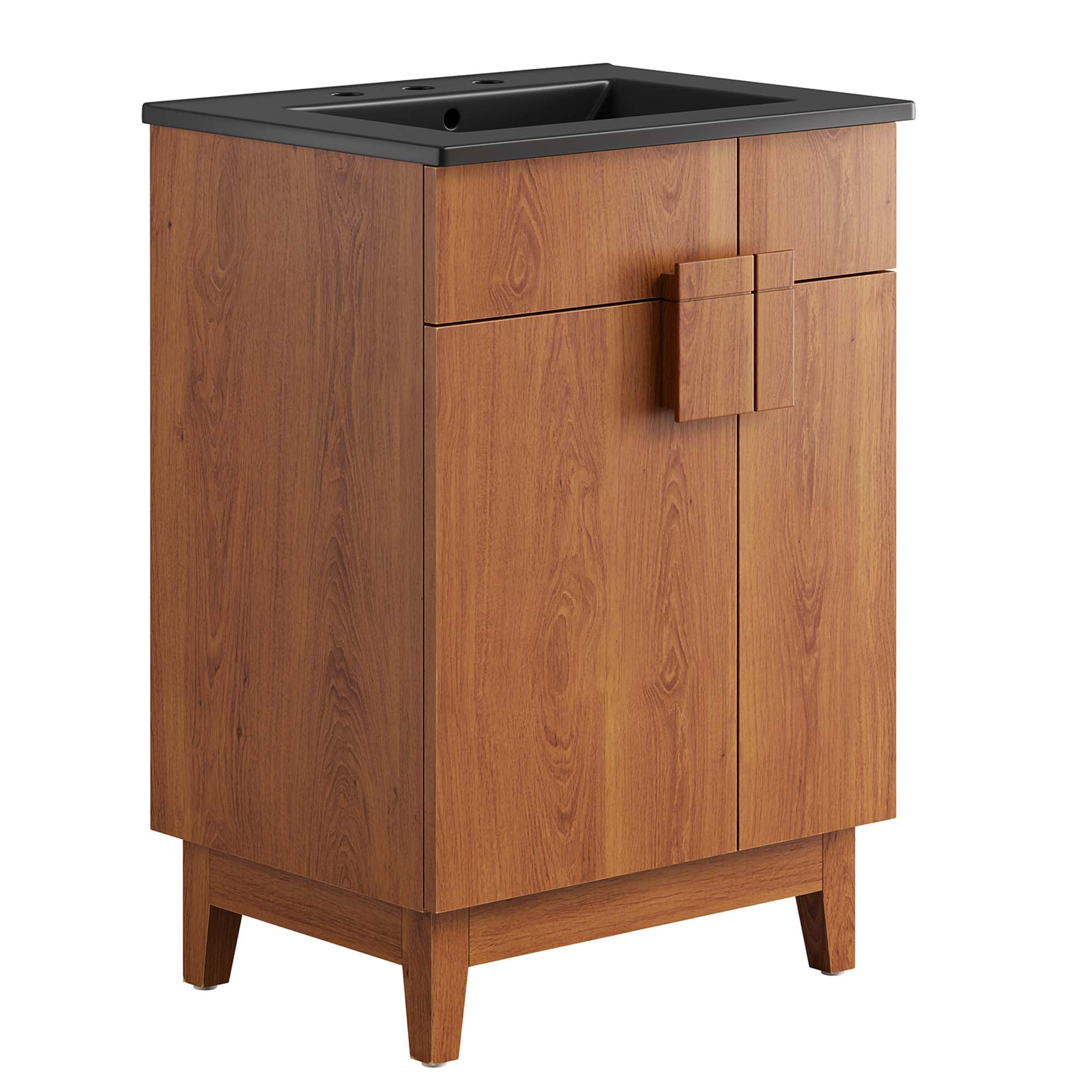 Miles 24" Bathroom Vanity, Black Walnut