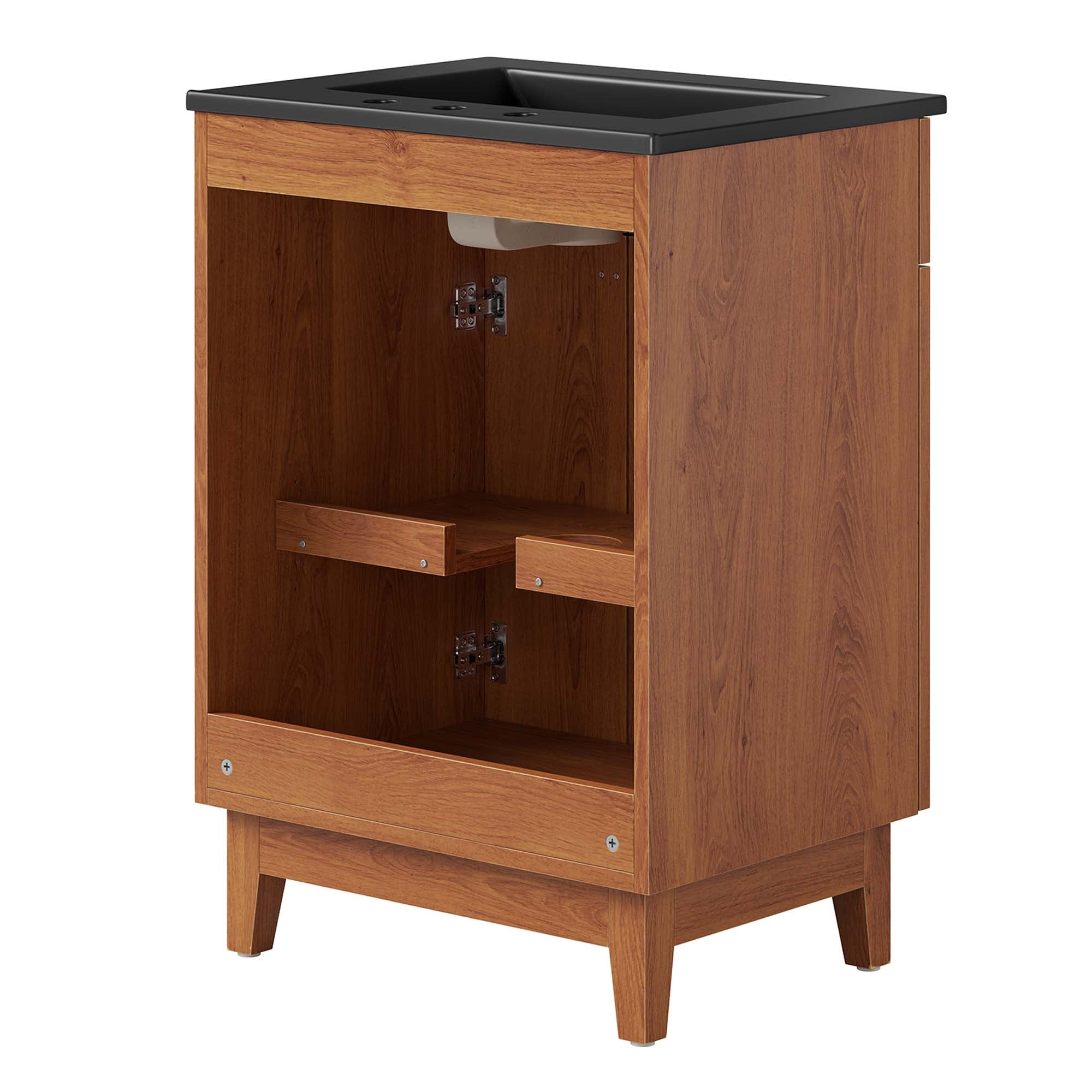 Miles 24" Bathroom Vanity, Black Walnut