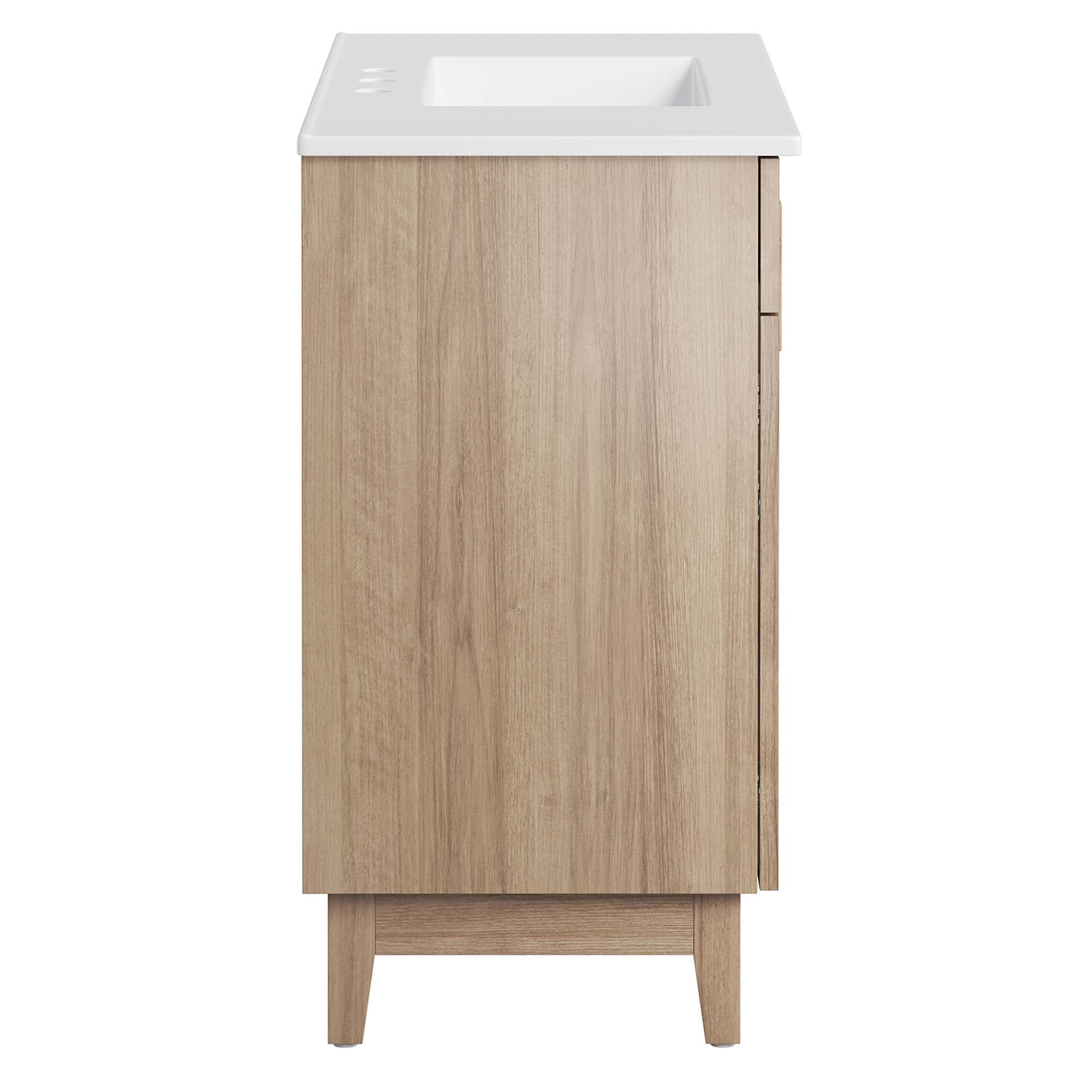 Miles 36" Bathroom Vanity, White Oak