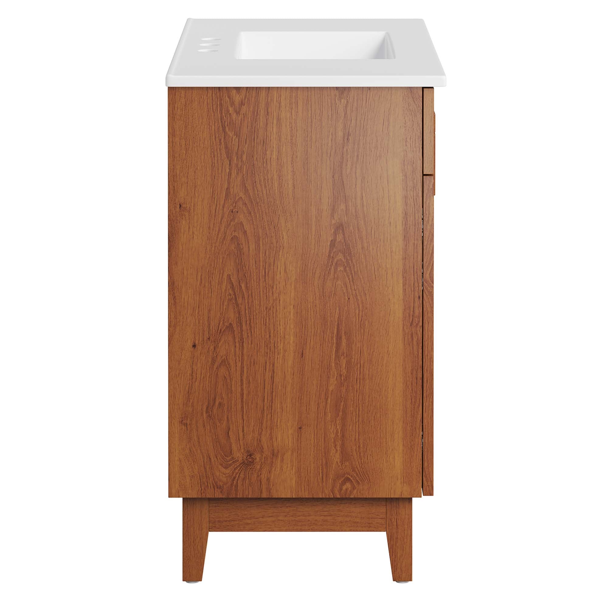 Miles 36" Bathroom Vanity, White Walnut