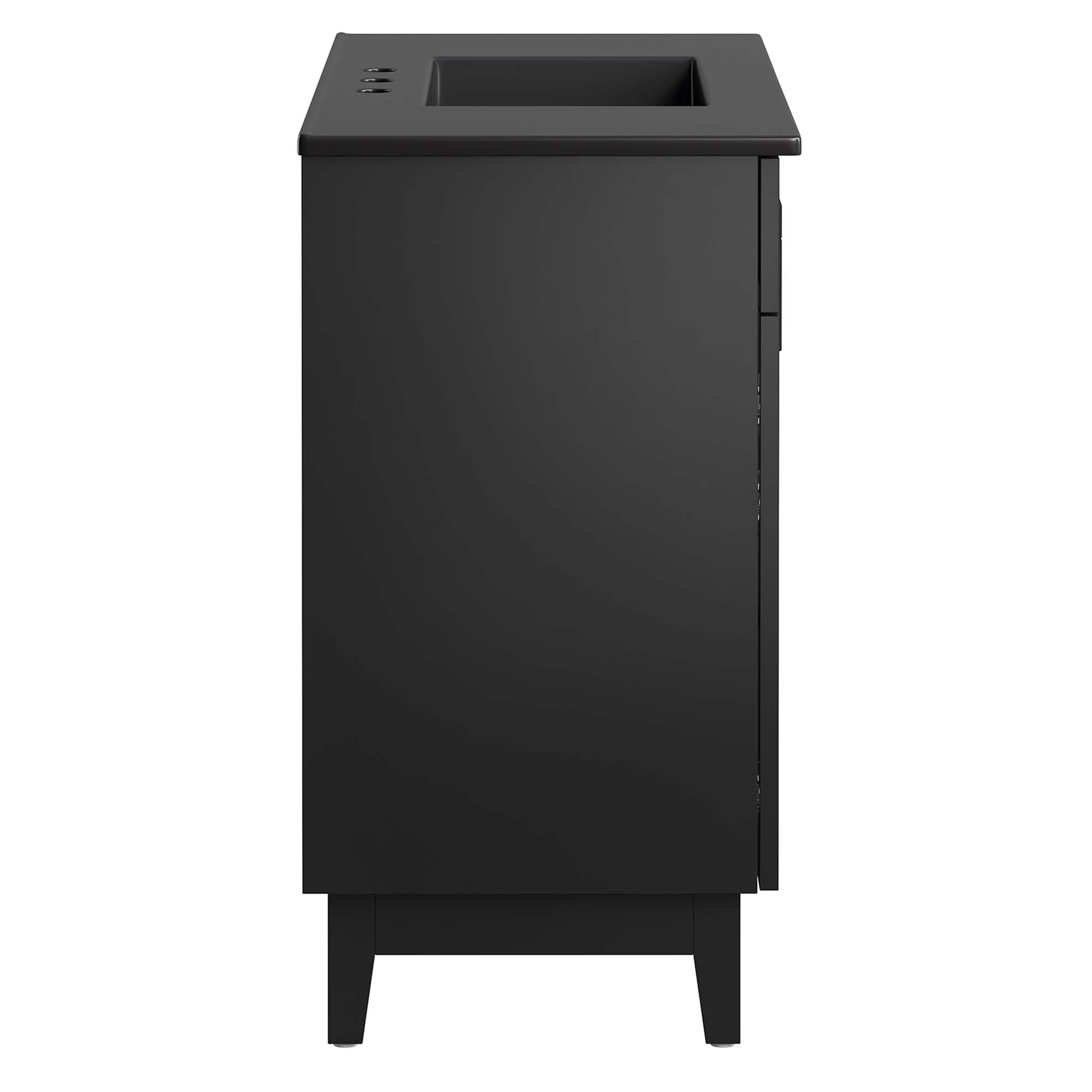 Miles 36" Bathroom Vanity, Black Black