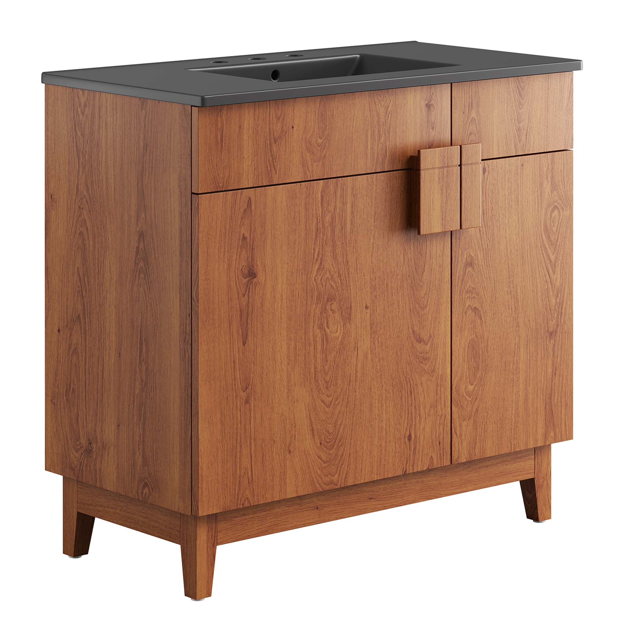 Miles 36" Bathroom Vanity, Black Walnut