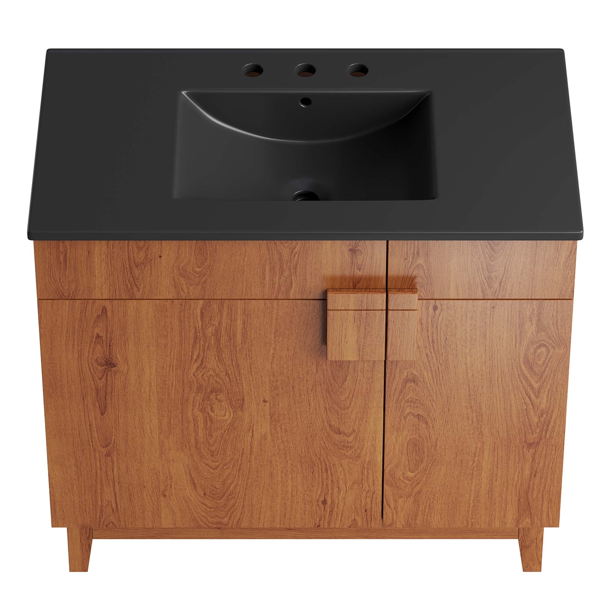 Miles 36" Bathroom Vanity, Black Walnut