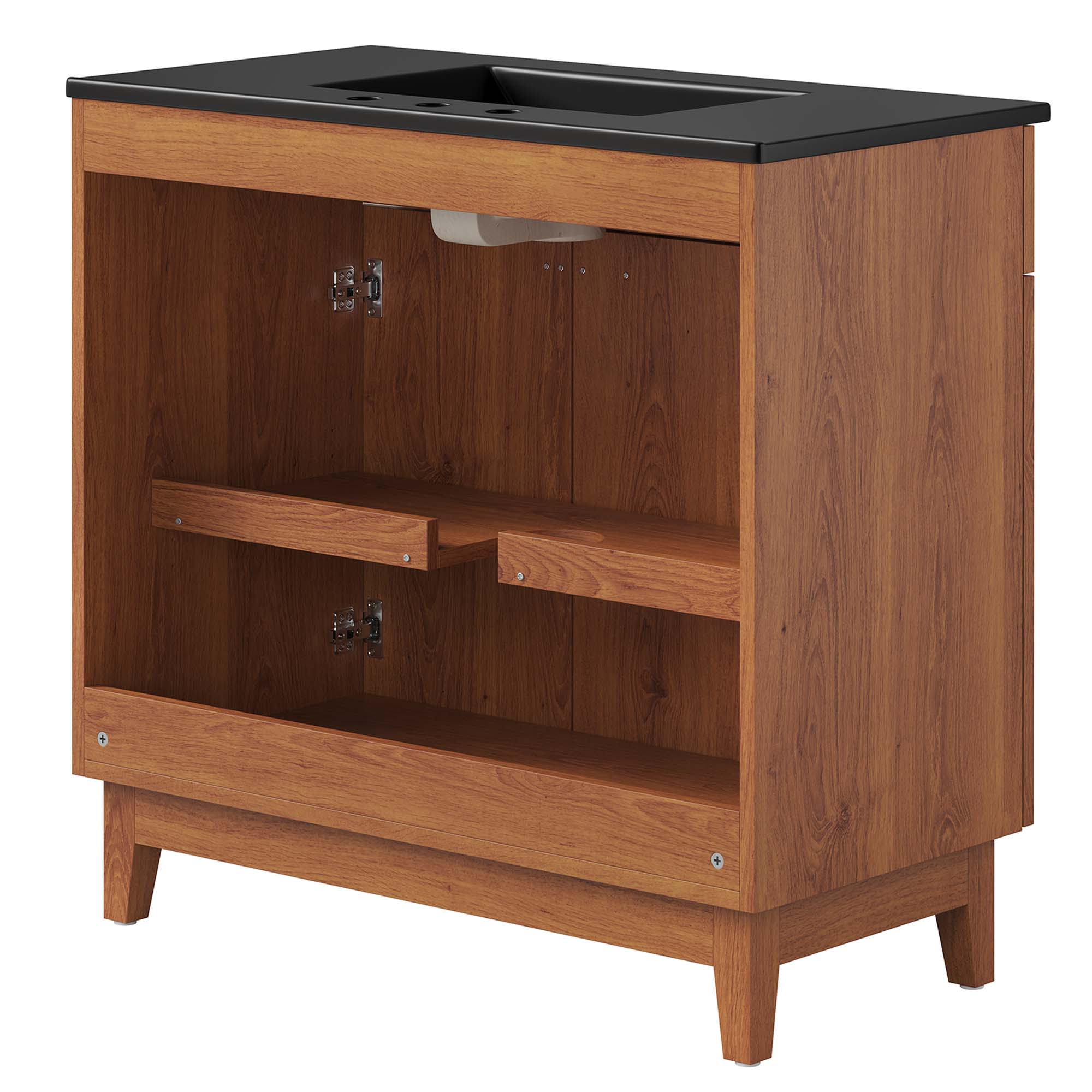 Miles 36" Bathroom Vanity, Black Walnut
