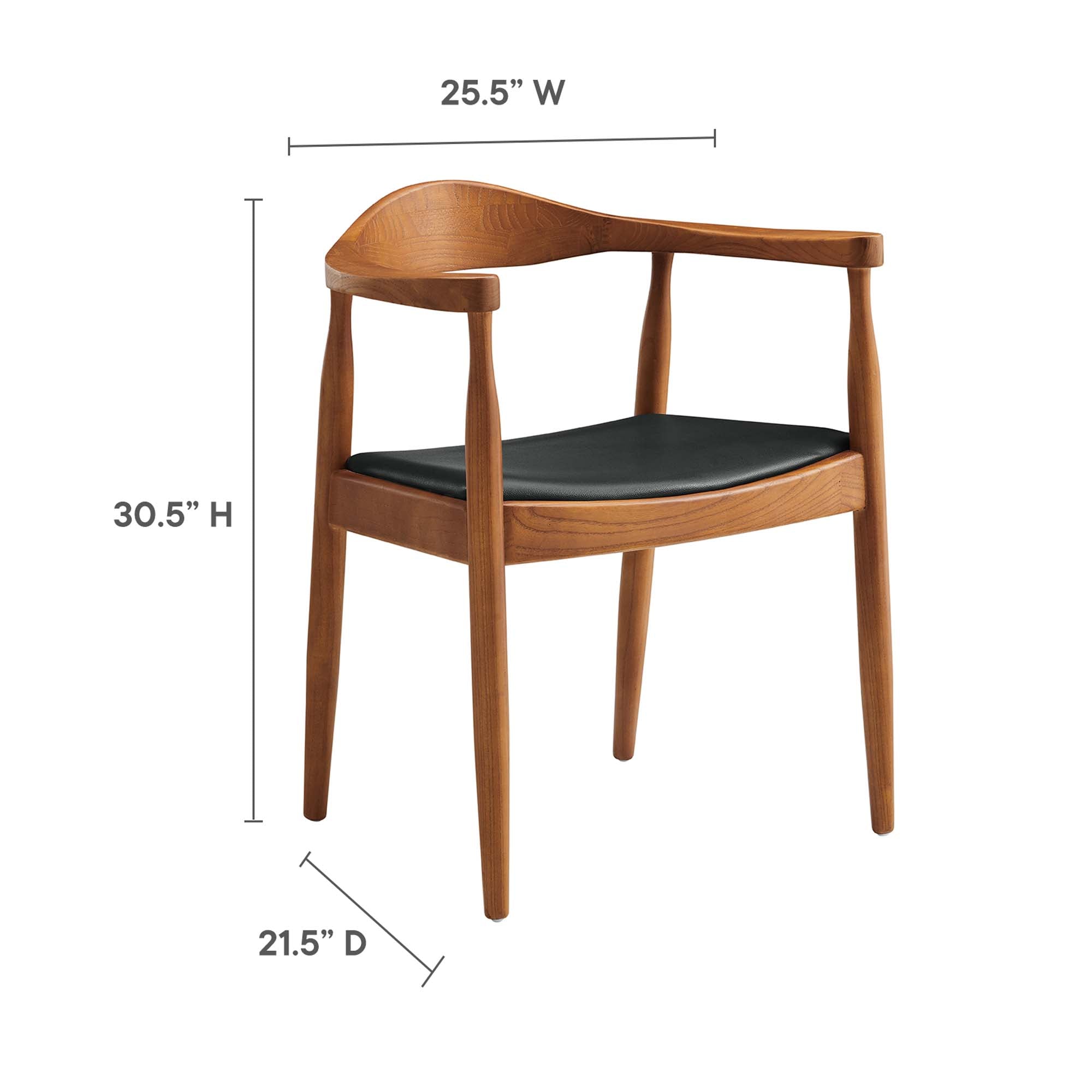 Presidential Dining Armchair, Black